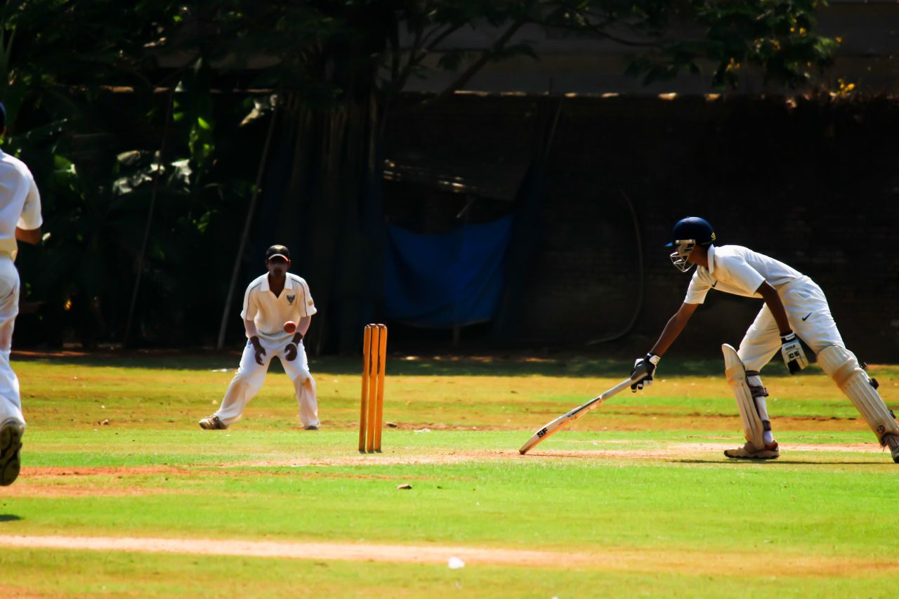 Batsman Crease Run Out Stock Free