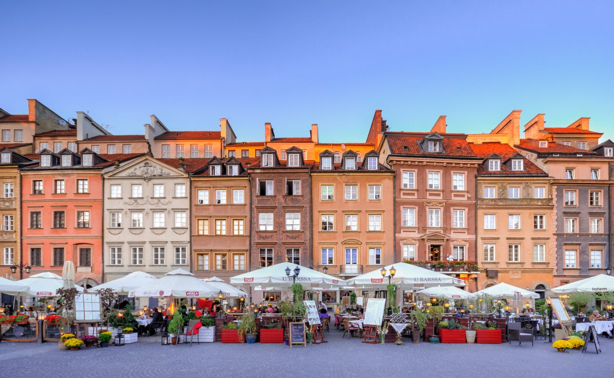 Old town of Warsaw Stock Free