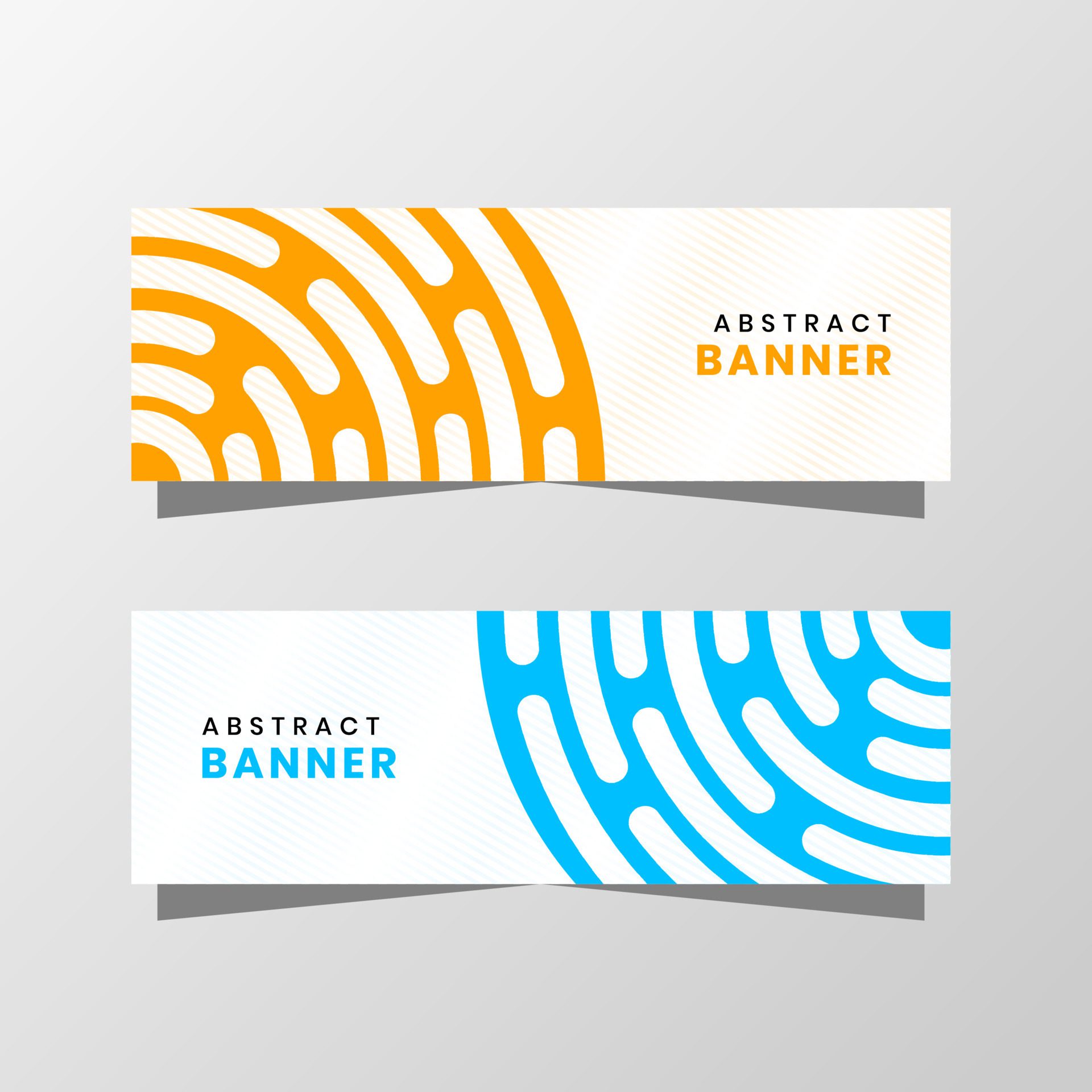 Vector Graphic of Abstract Banner Design. with modern yellow and blue color scheme. Perfect for you use Free Vector and Free SVG