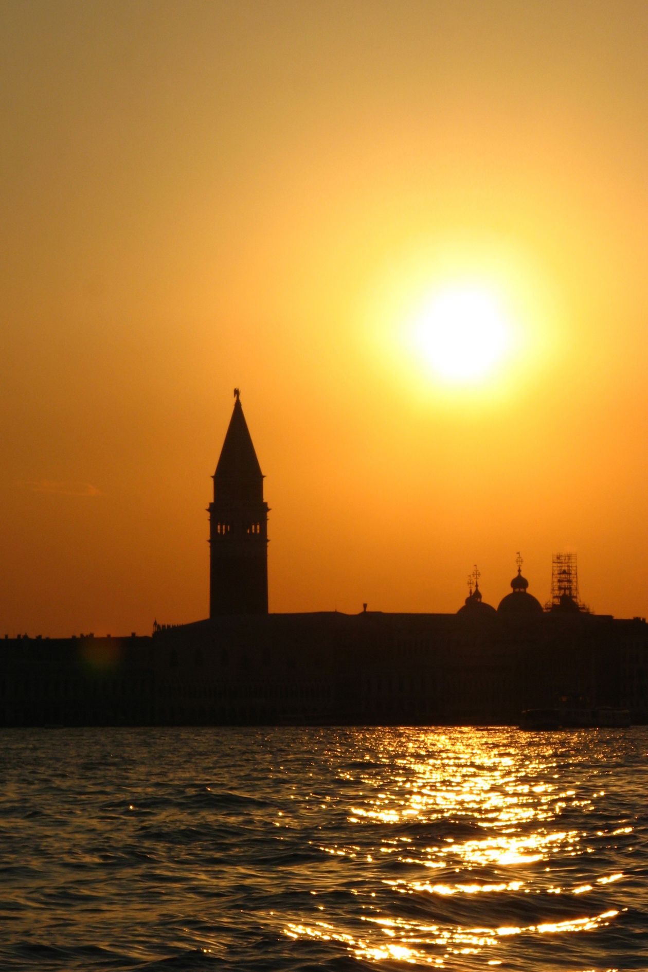 Sunset in Venice Stock Free