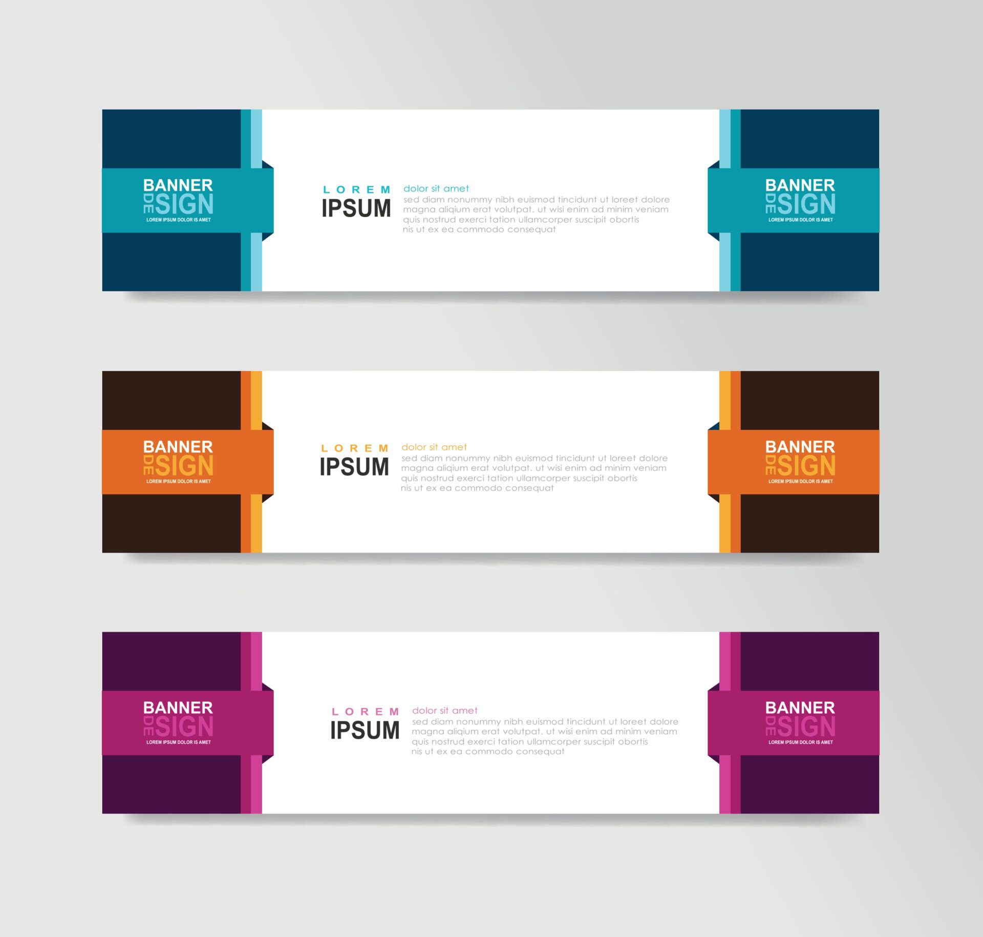 Vector Abstract Banner Design Web Template Free Vector