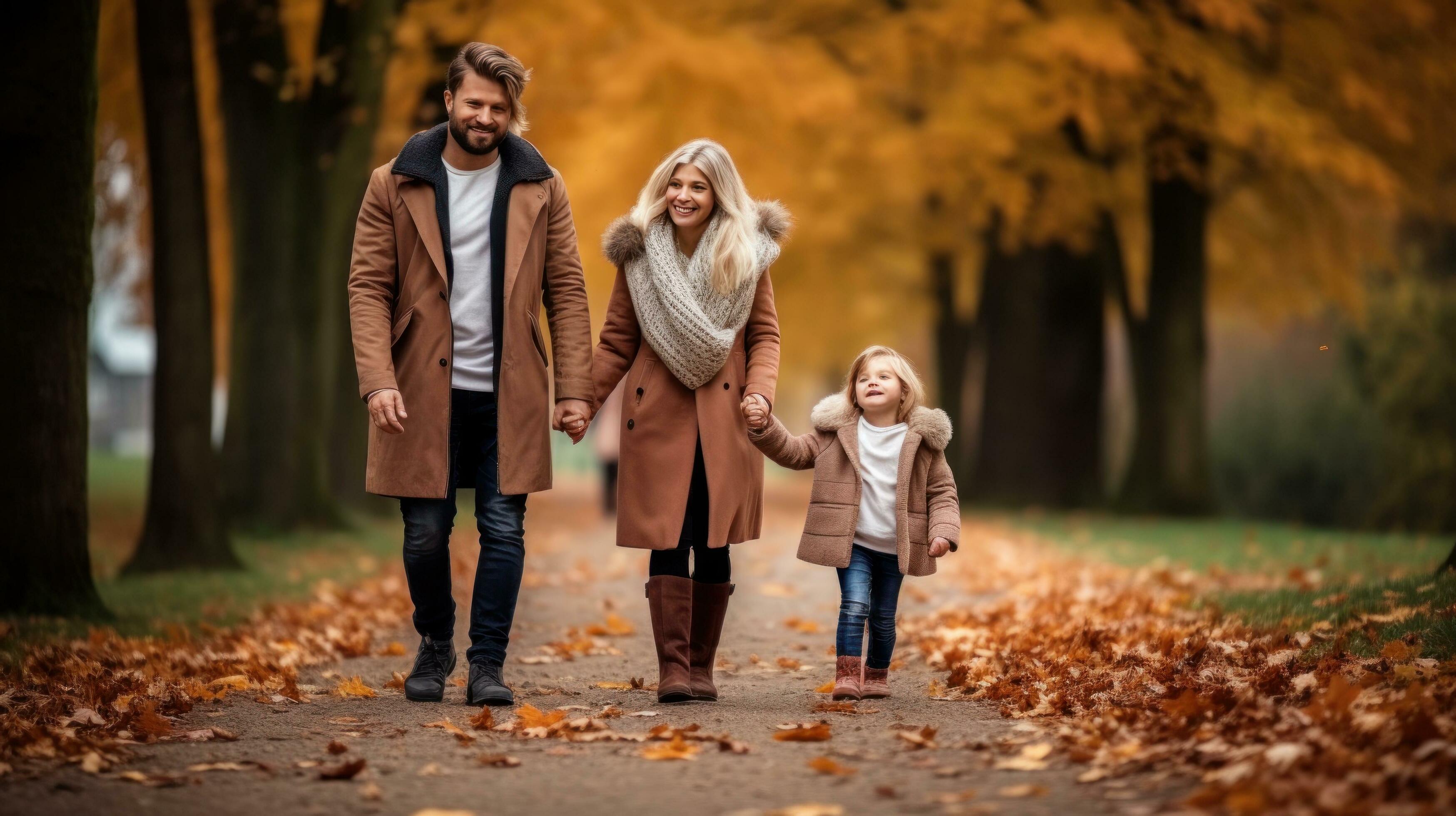 Happy family in the park Stock Free