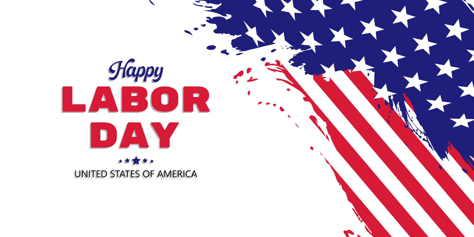 happy labor day poster for social media story, card, banner, background Free Vector