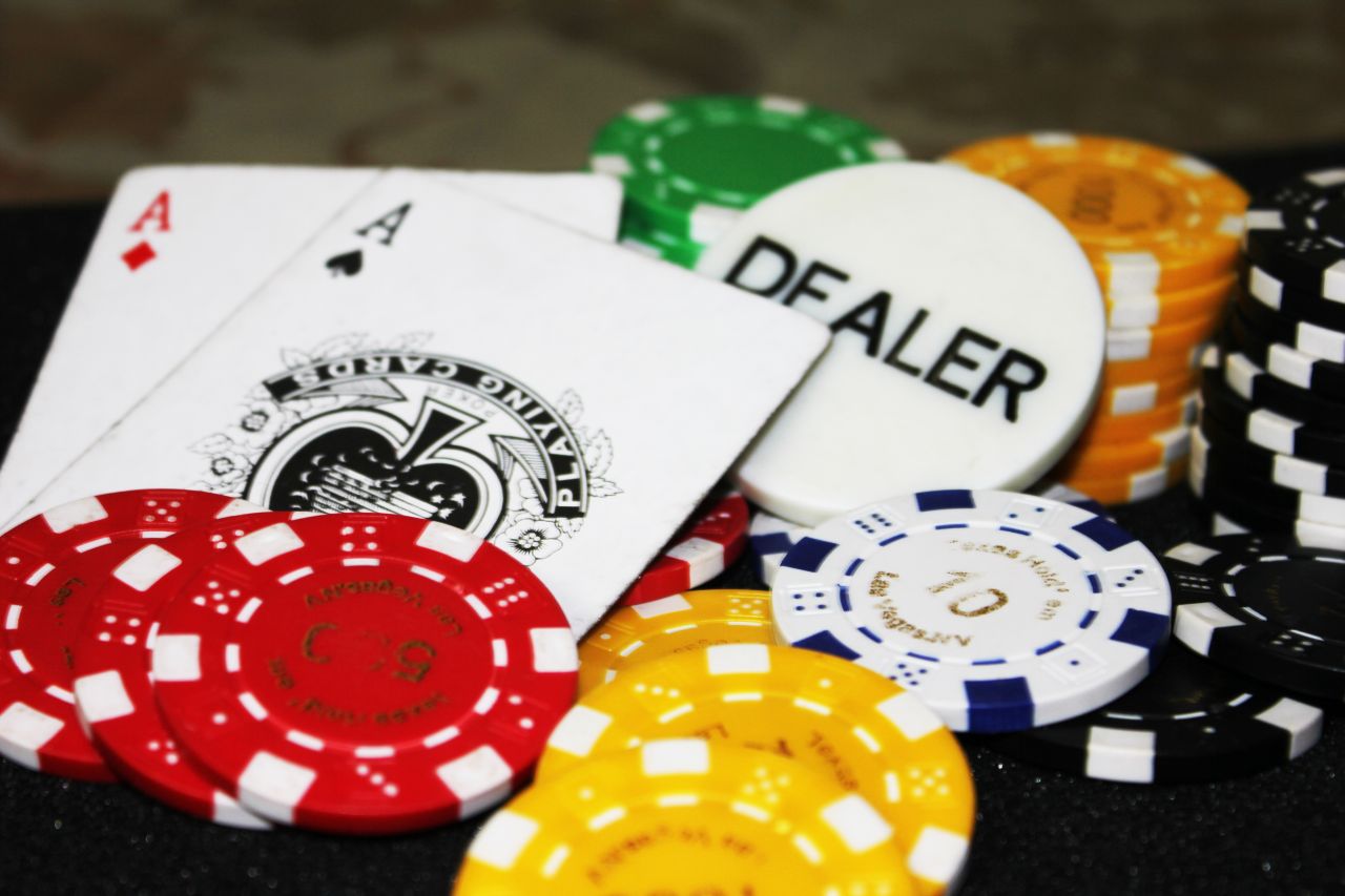 Poker Cards Dealer Stock Free