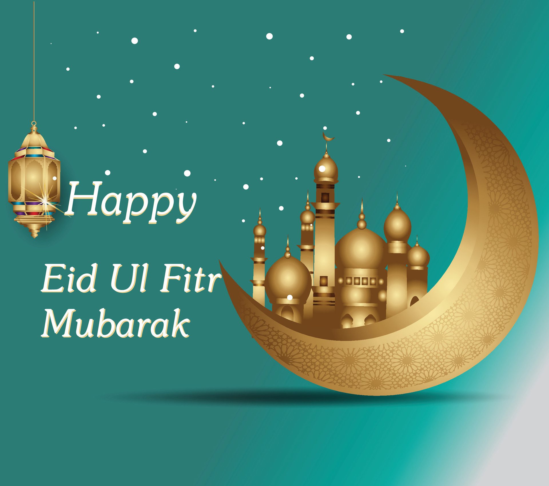 Eid ul adha mosque festival banner Free Vector