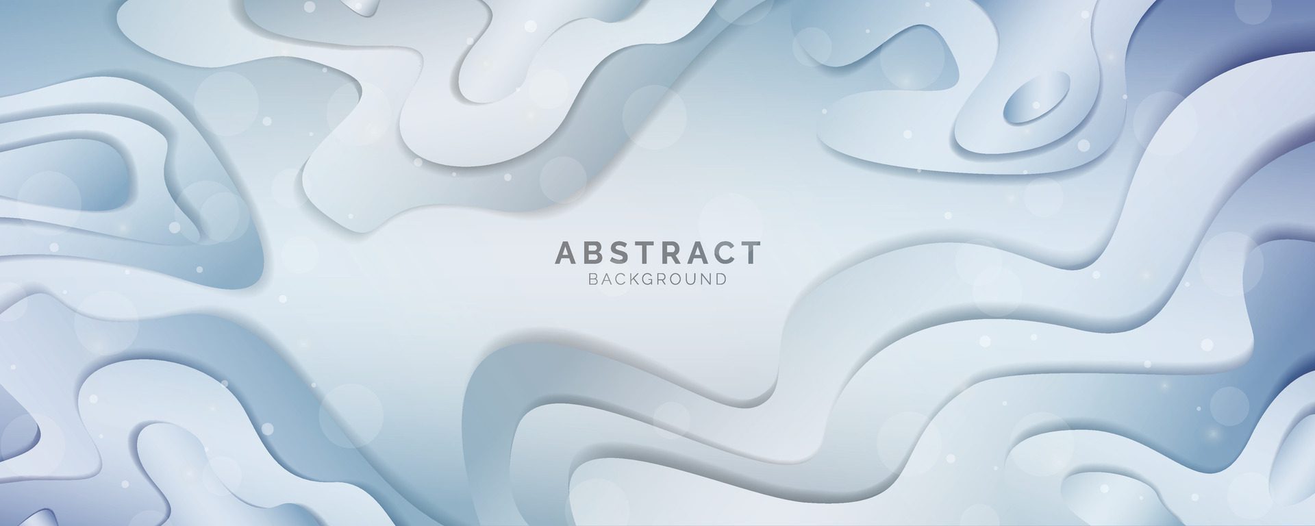 Abstract modern gradient white colour liquid shape background, template for website, banner art, poster design, wallpaper, vector illustration Free Vector