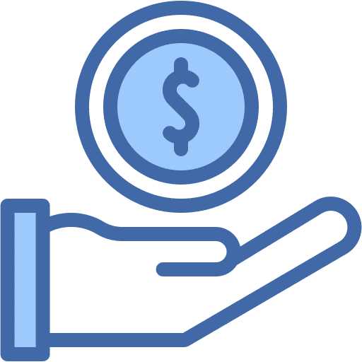 Dollar, economy, hand icon