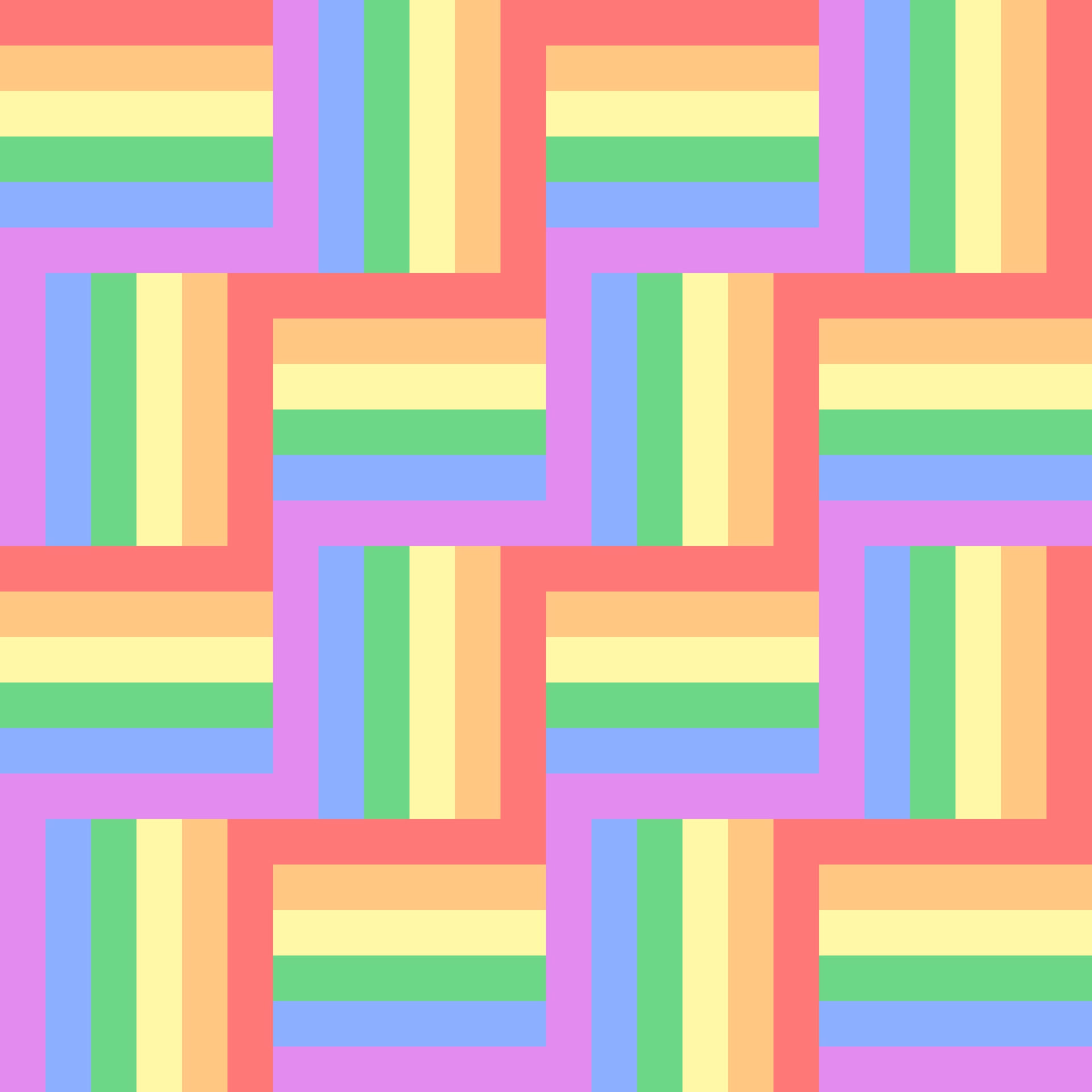 Rainbow tile seamless pattern, stripes, square pattern, pride month theme for using as background or printing Free Vector