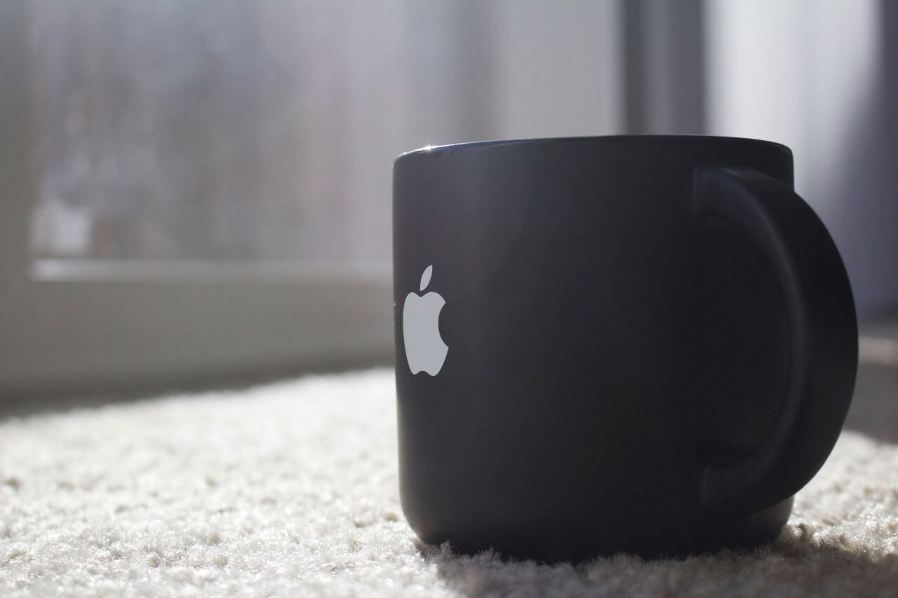 Black Mug Apple Stock Free