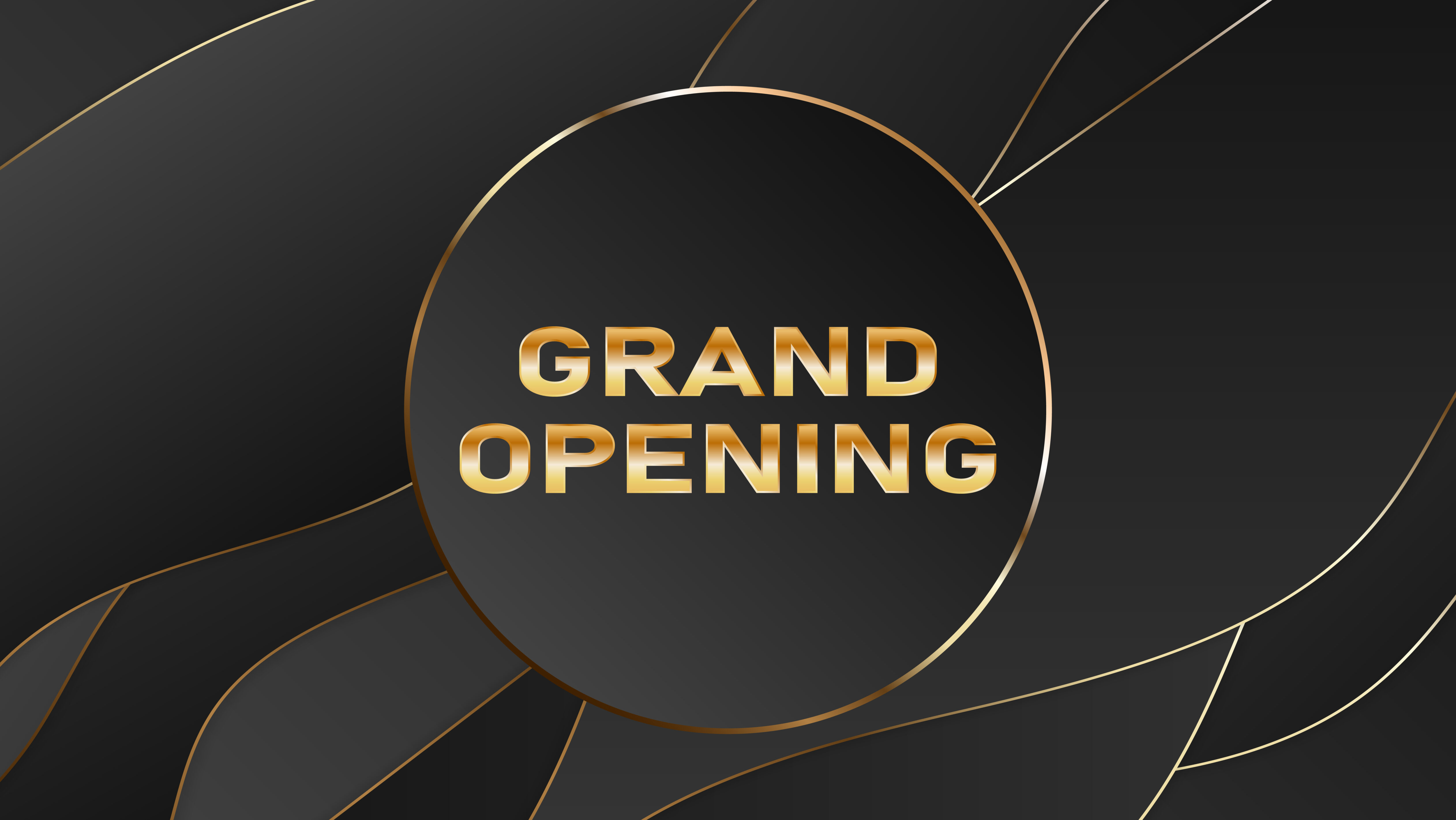 Grand opening vector banner Free Vector