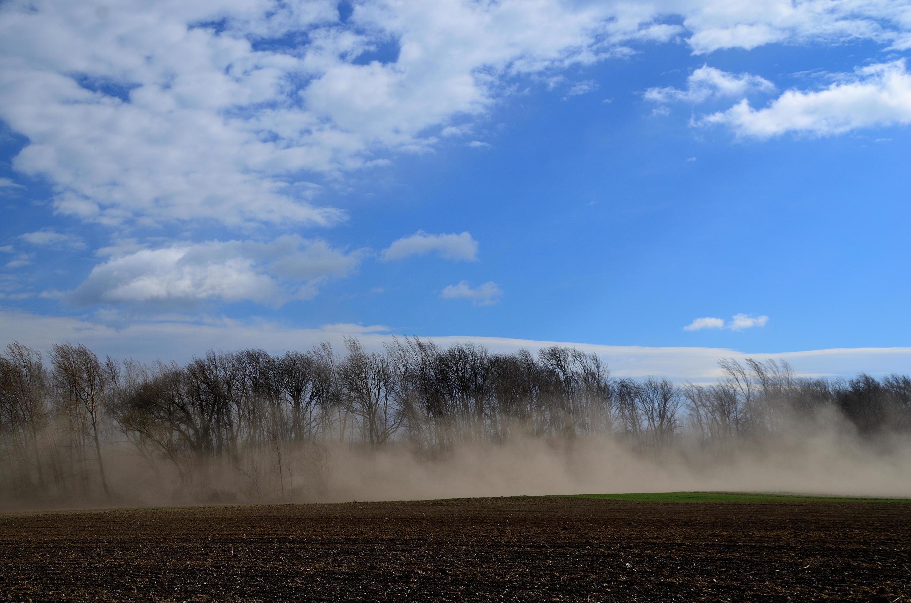 storm on a field Stock Free