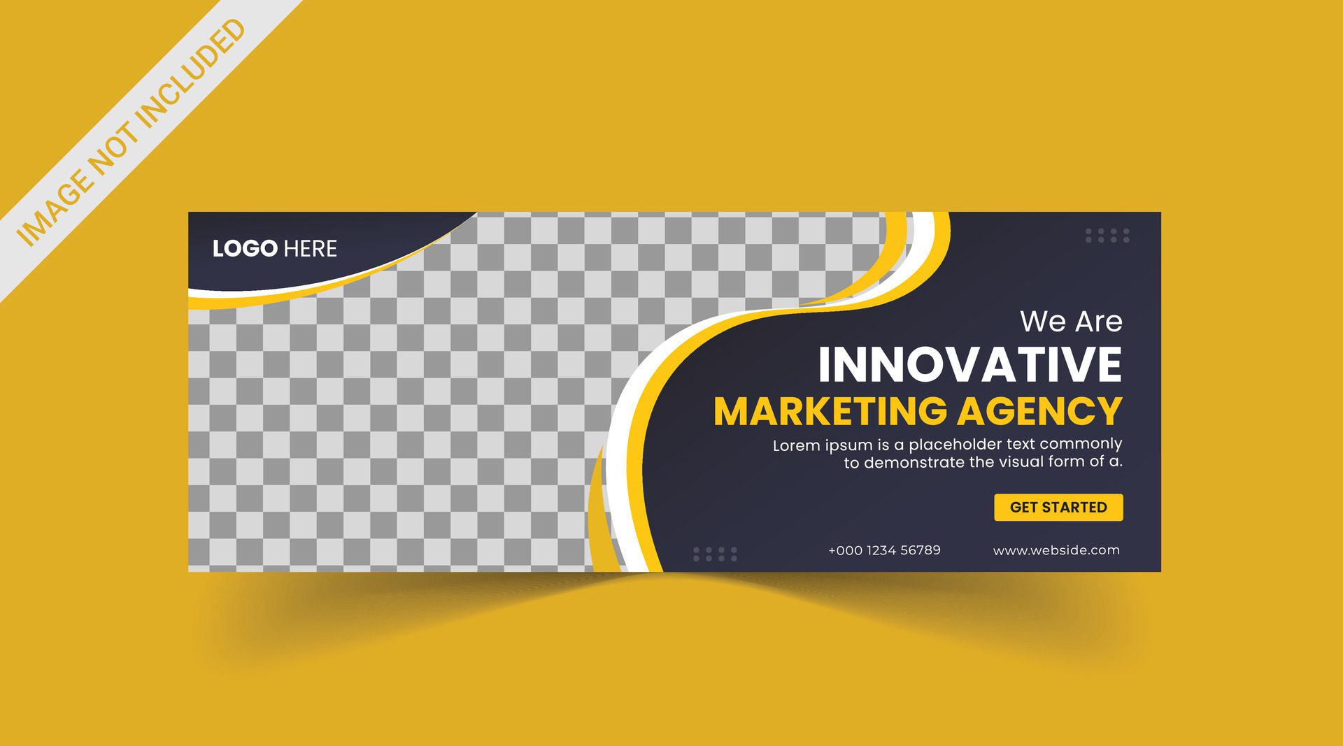 Marketing Social media cover banner, social media post, web banner, template Free Vector