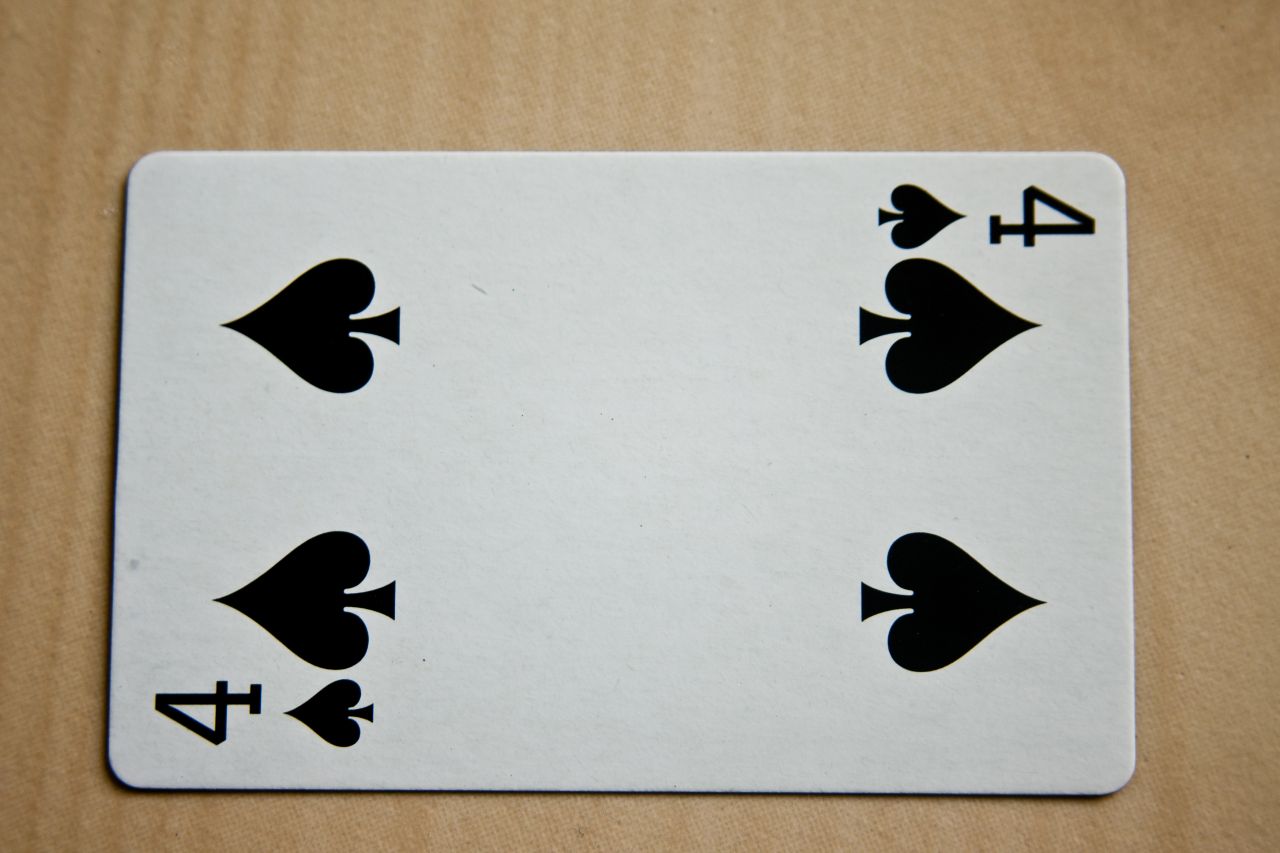 Four Of Spades Stock Free