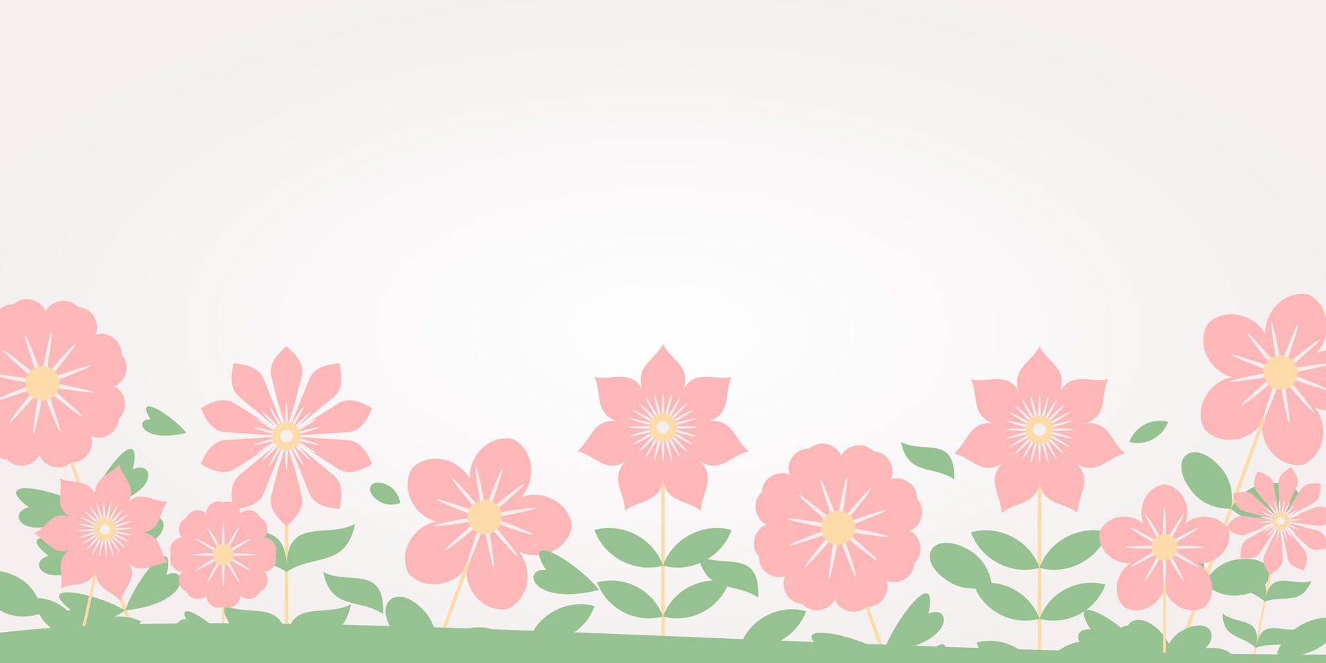 Pink Spring Background with Beautiful Flowers, Free Copy Space Area. Design for Banners, Posters, Greeting Cards, Web, Social Media. Free Vector