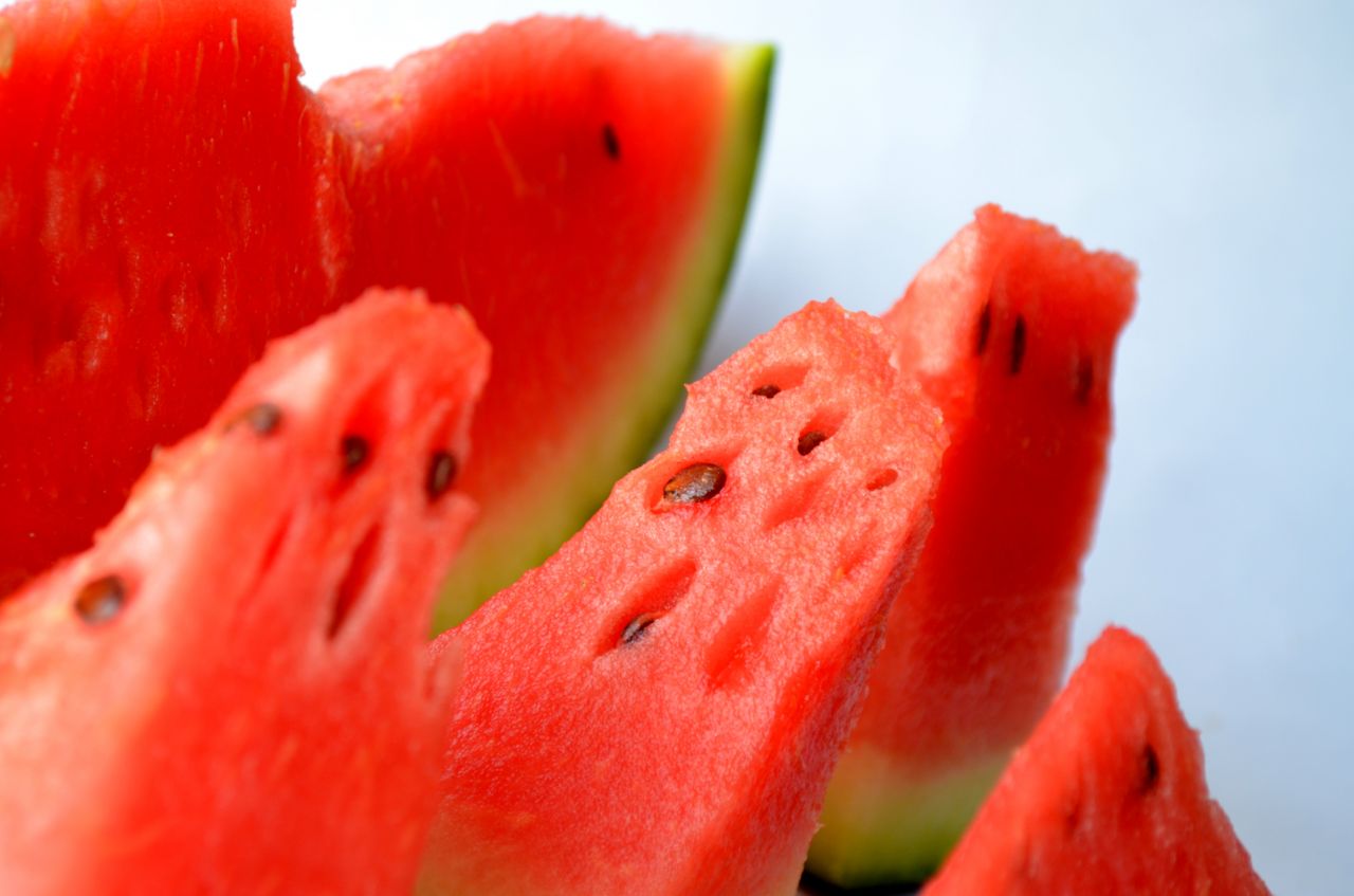 Cut Fruits Watermelon Stock Free