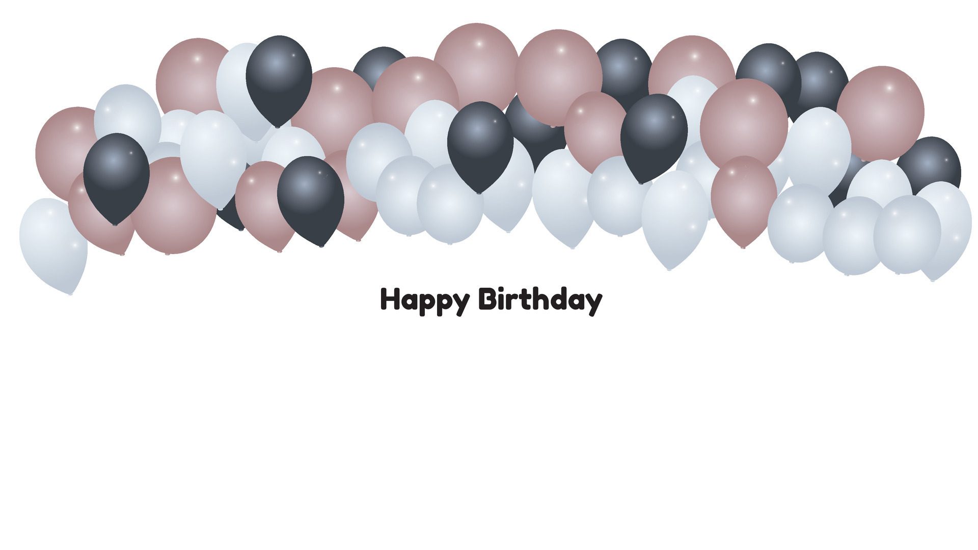 Happy Birthday background , aesthetic birthday background with baloons isolated in white suitable for poster banner or gift card Free Vector