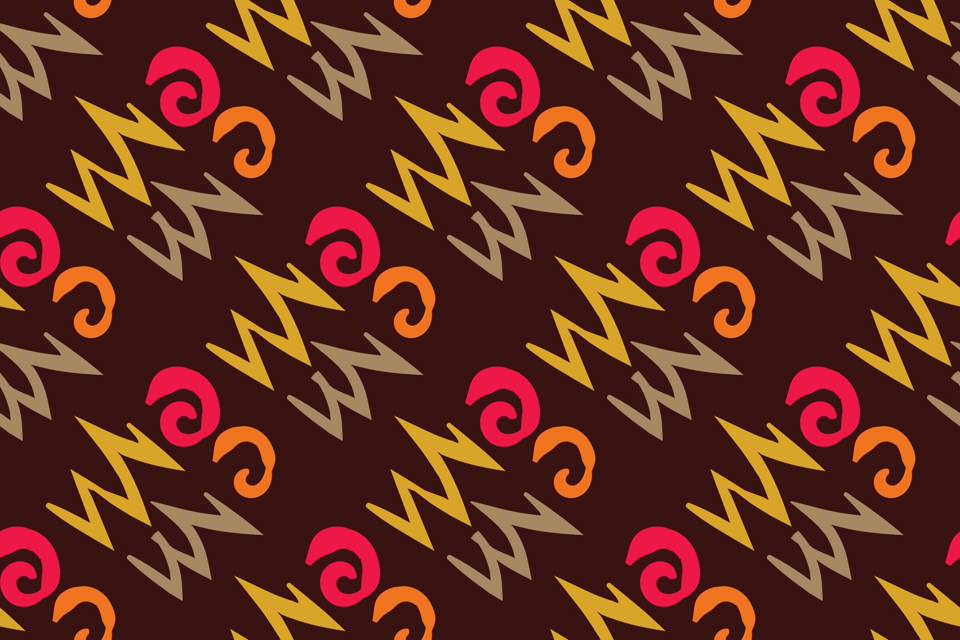 Hand drawn abstract seamless pattern, ethnic background, simple style, great for textiles, banners, wallpapers Free Vector