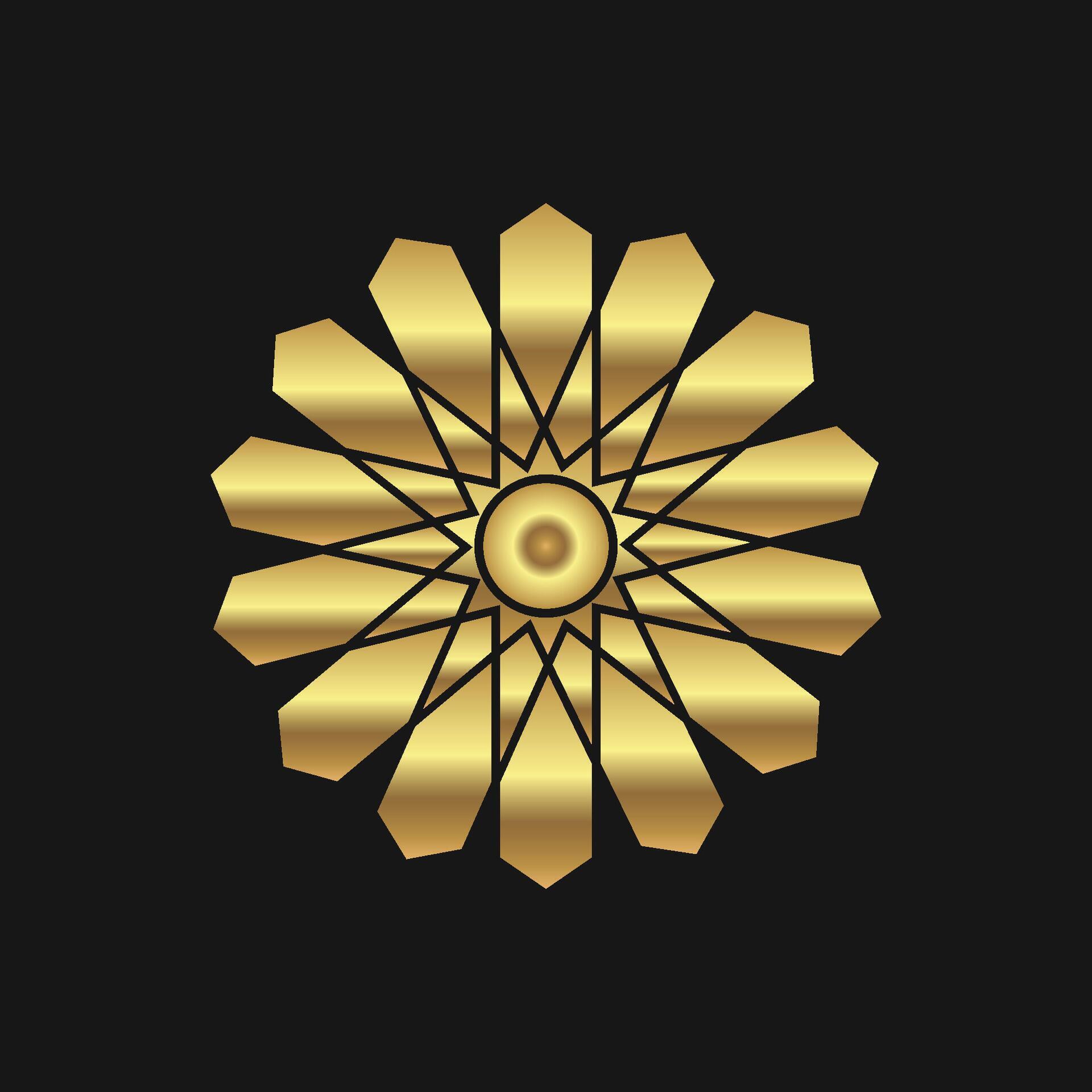 free vector luxury gold abstract flower decoration mandala logo template Stock Free