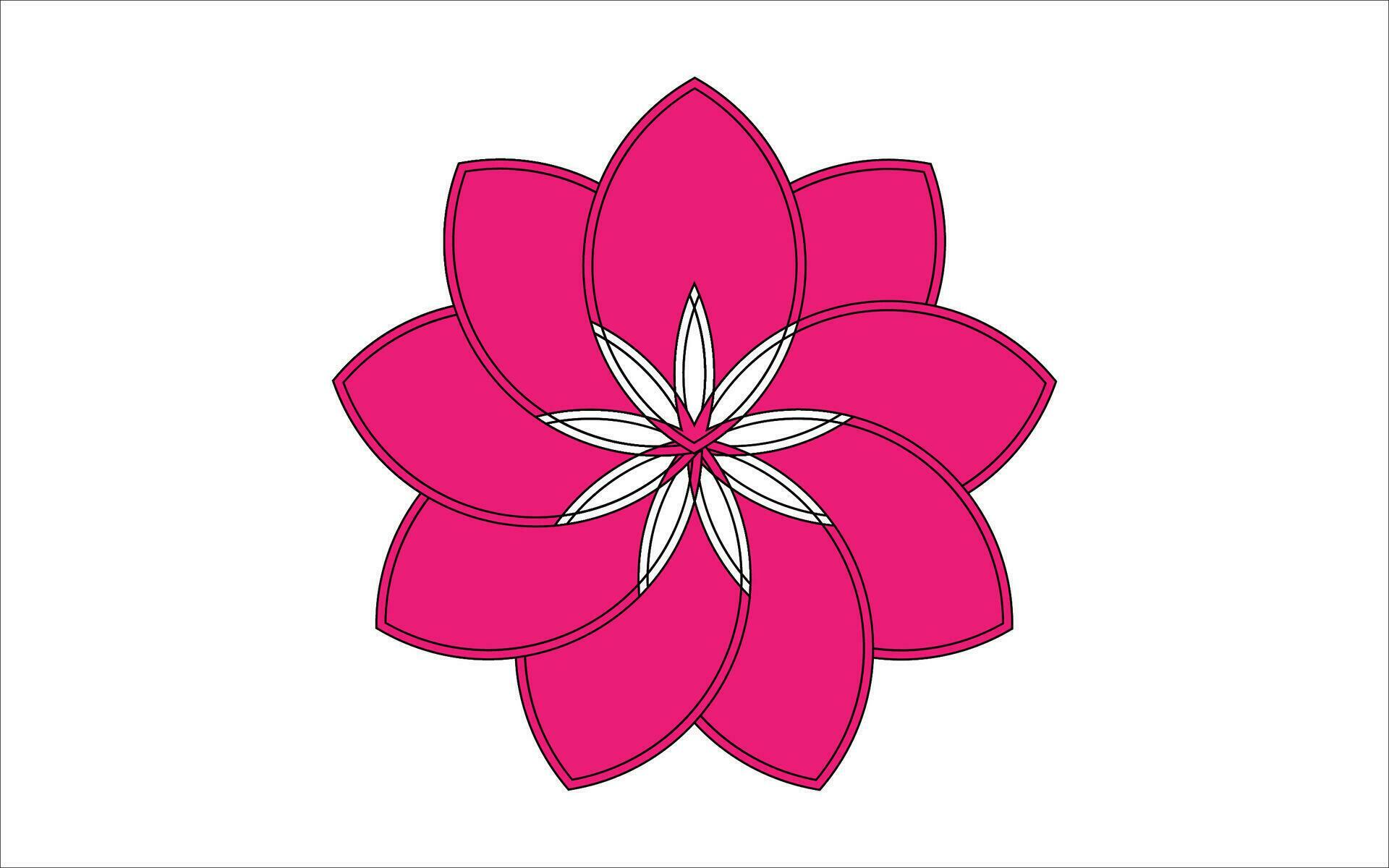 water lily flower outline icon , simple doodle sketch line art, vector and graphics for free download Stock Free