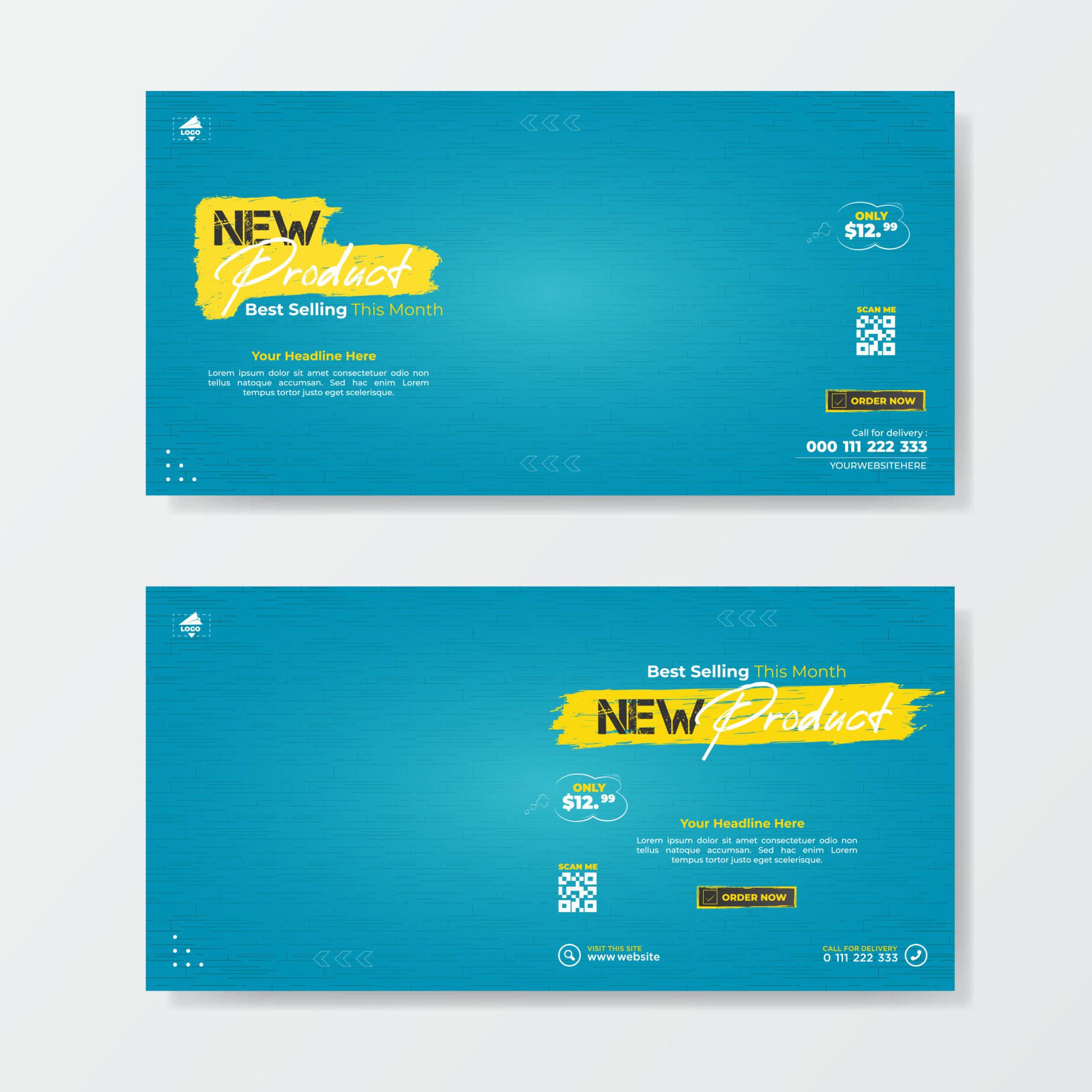 Banner template new product sell Free Vector