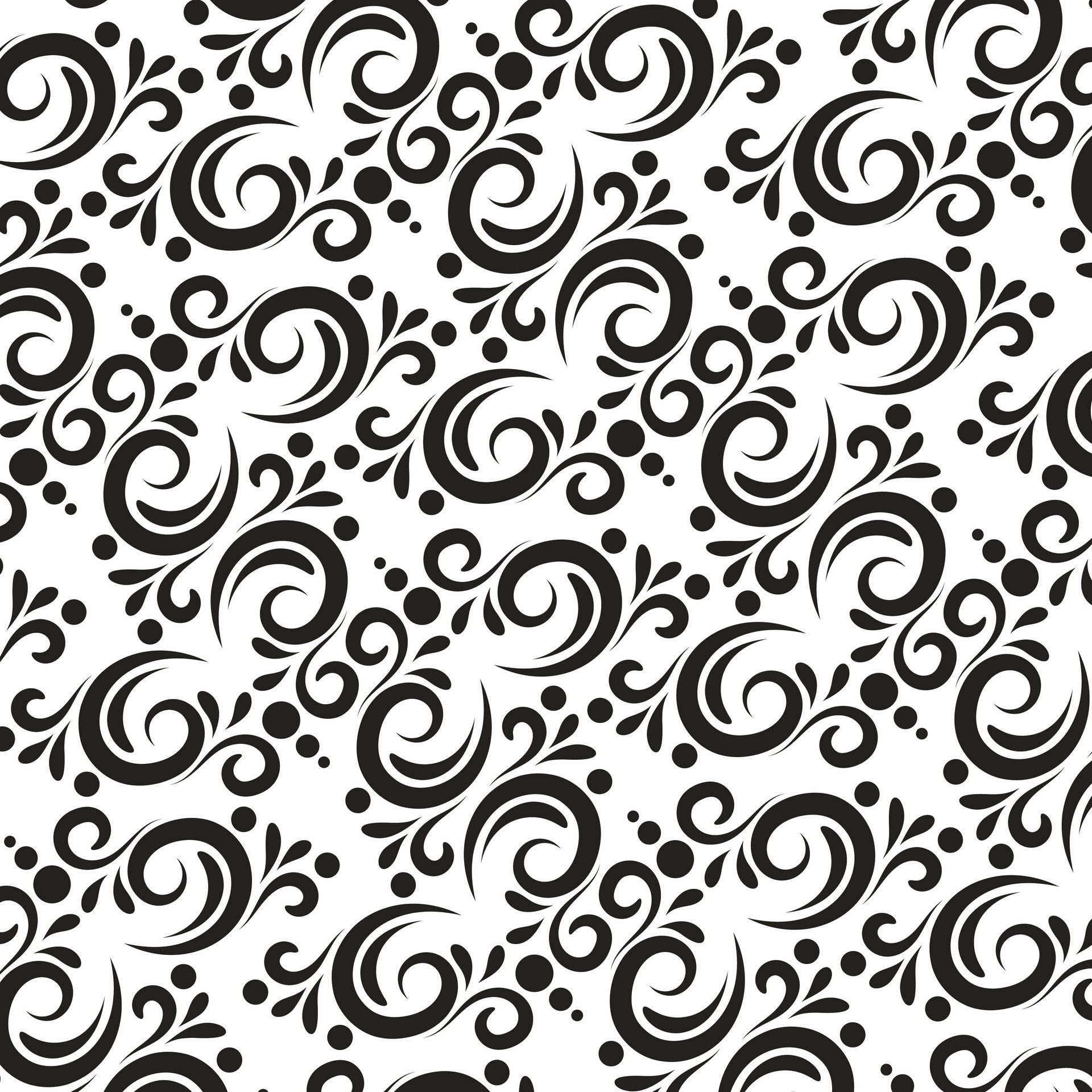 flourishes flat art pattern background Free Vector