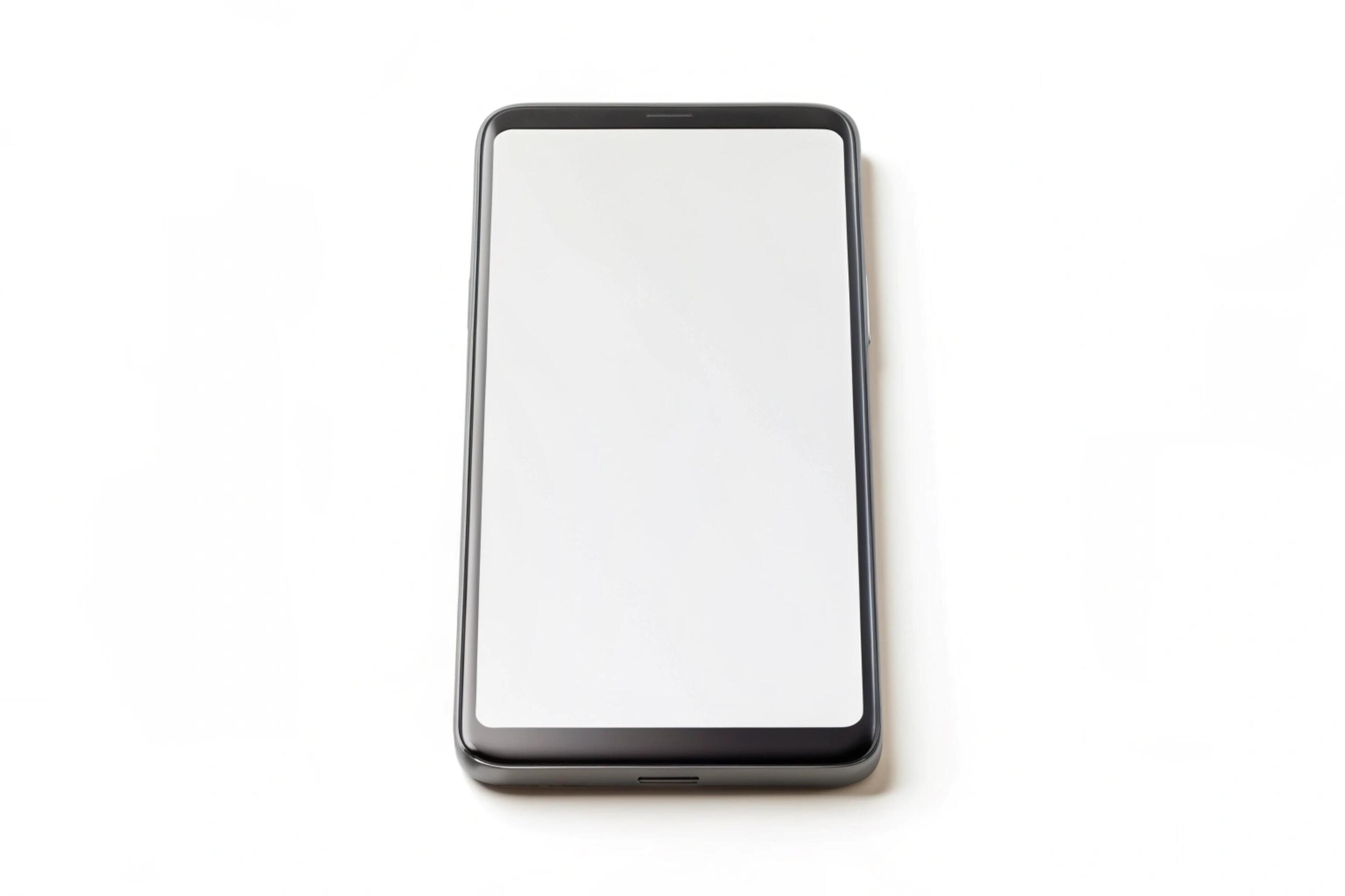 Phone blank display isolated on background Stock Free