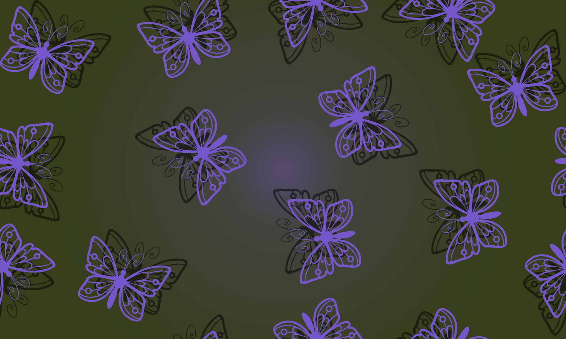 seamless pattern butterfly graphic design. magic purple fun. Free Vector