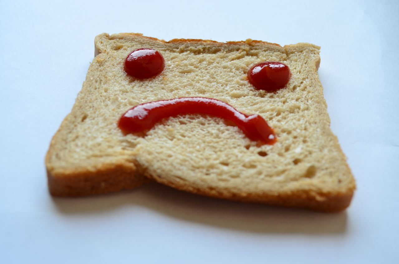 Sad Smiley Bread Stock Free