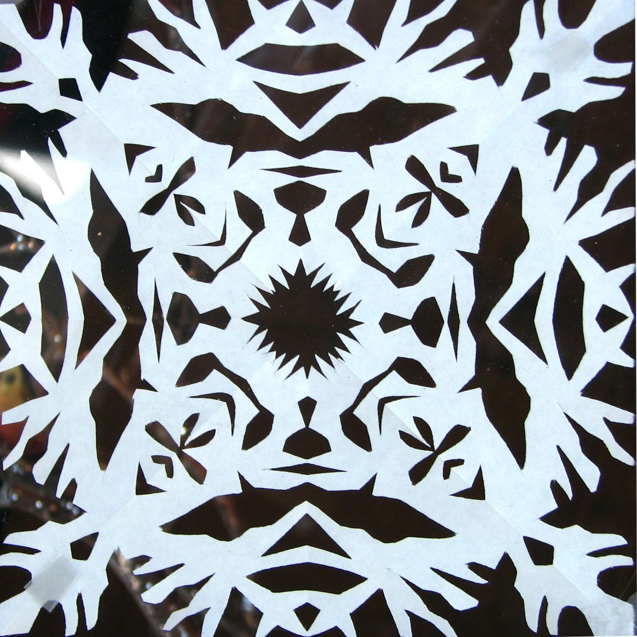 Paper snowflake pattern Stock Free