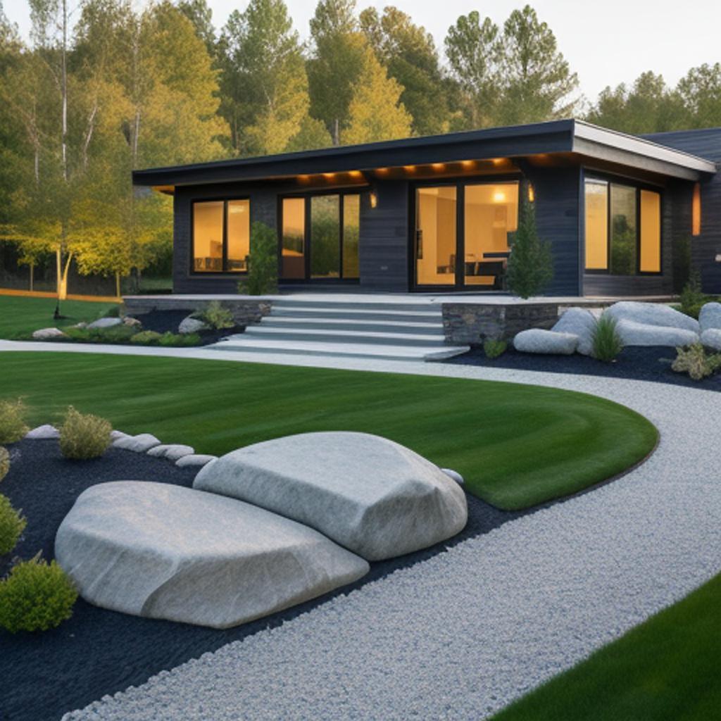 Landscaping ideas for modern by @ai_generated