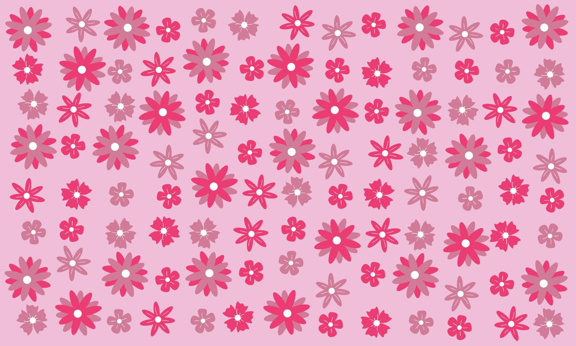 seamless pattern of spring flower element Stock Free