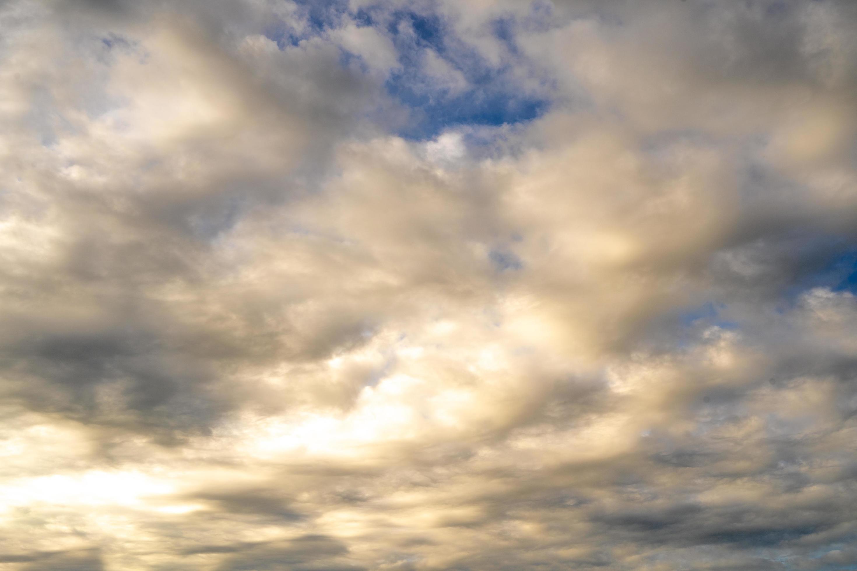 clouds and blue sunny sky, white clouds over blue sky, Aerial view, nature blue sky white cleat weather. Stock Free