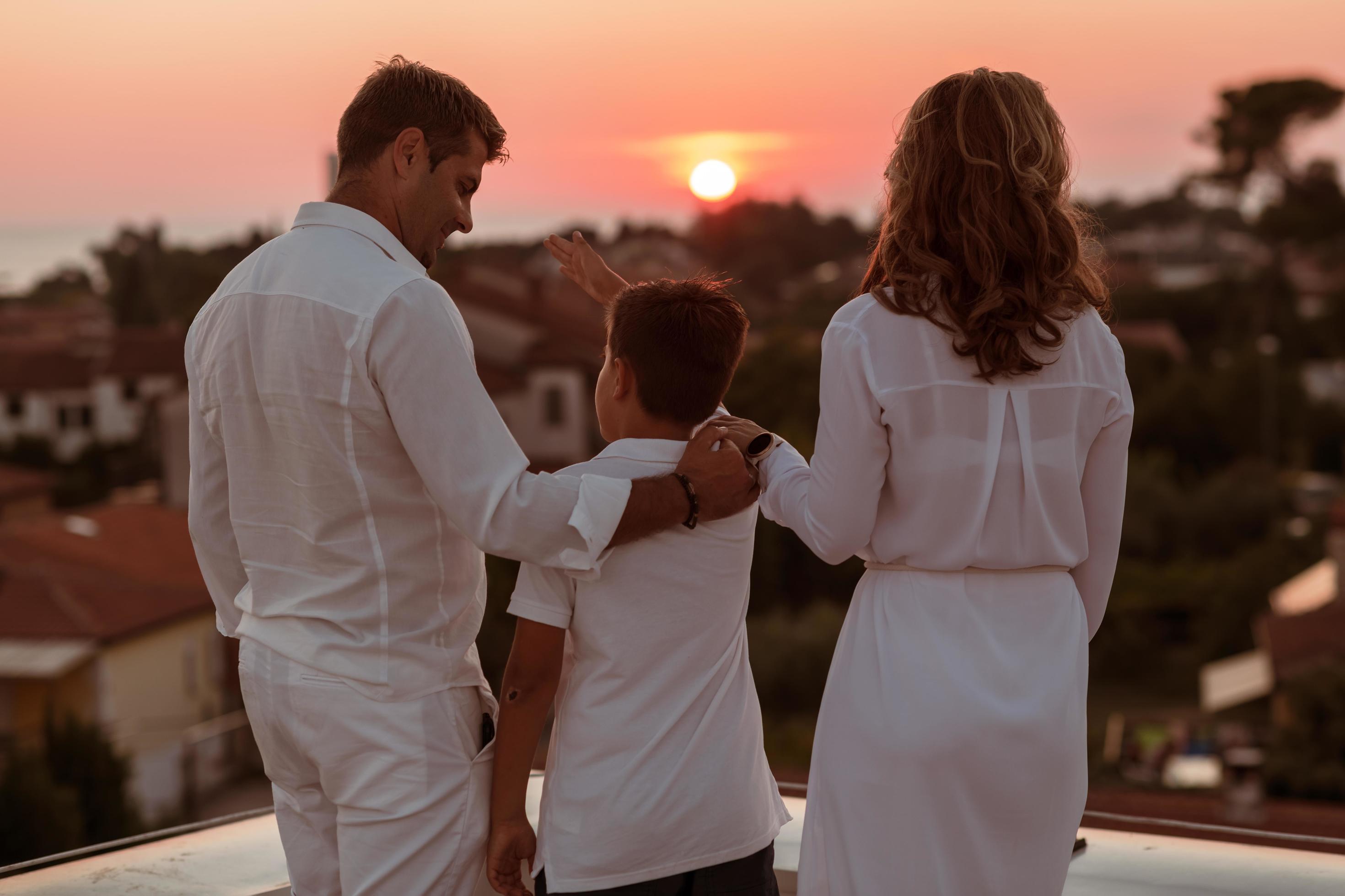 Family enjoying outdoors Stock Free