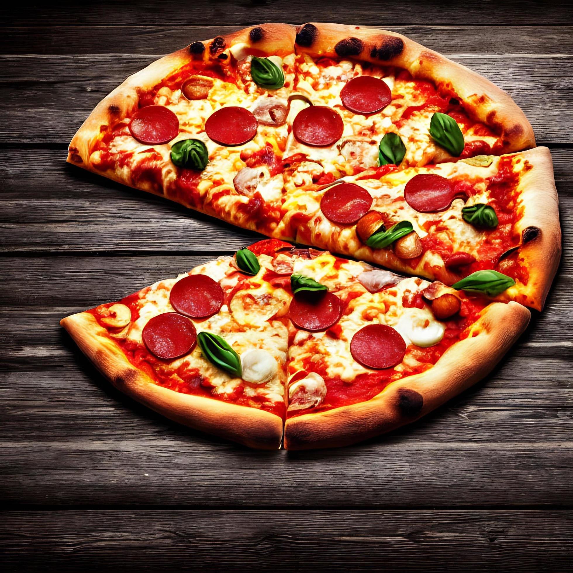 Pizza. Traditional Italian cuisine fast food. Stock Free