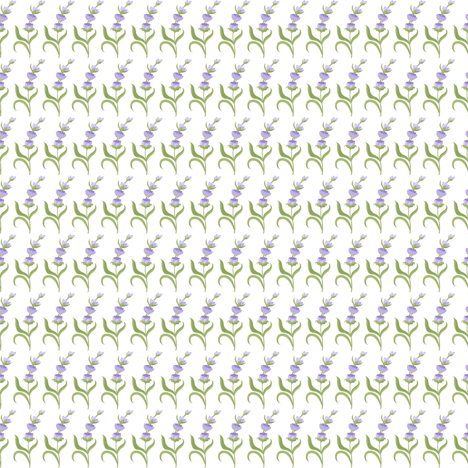 A sprig of lavender. Purple flower. Seamless pattern. illustration. Free Vector