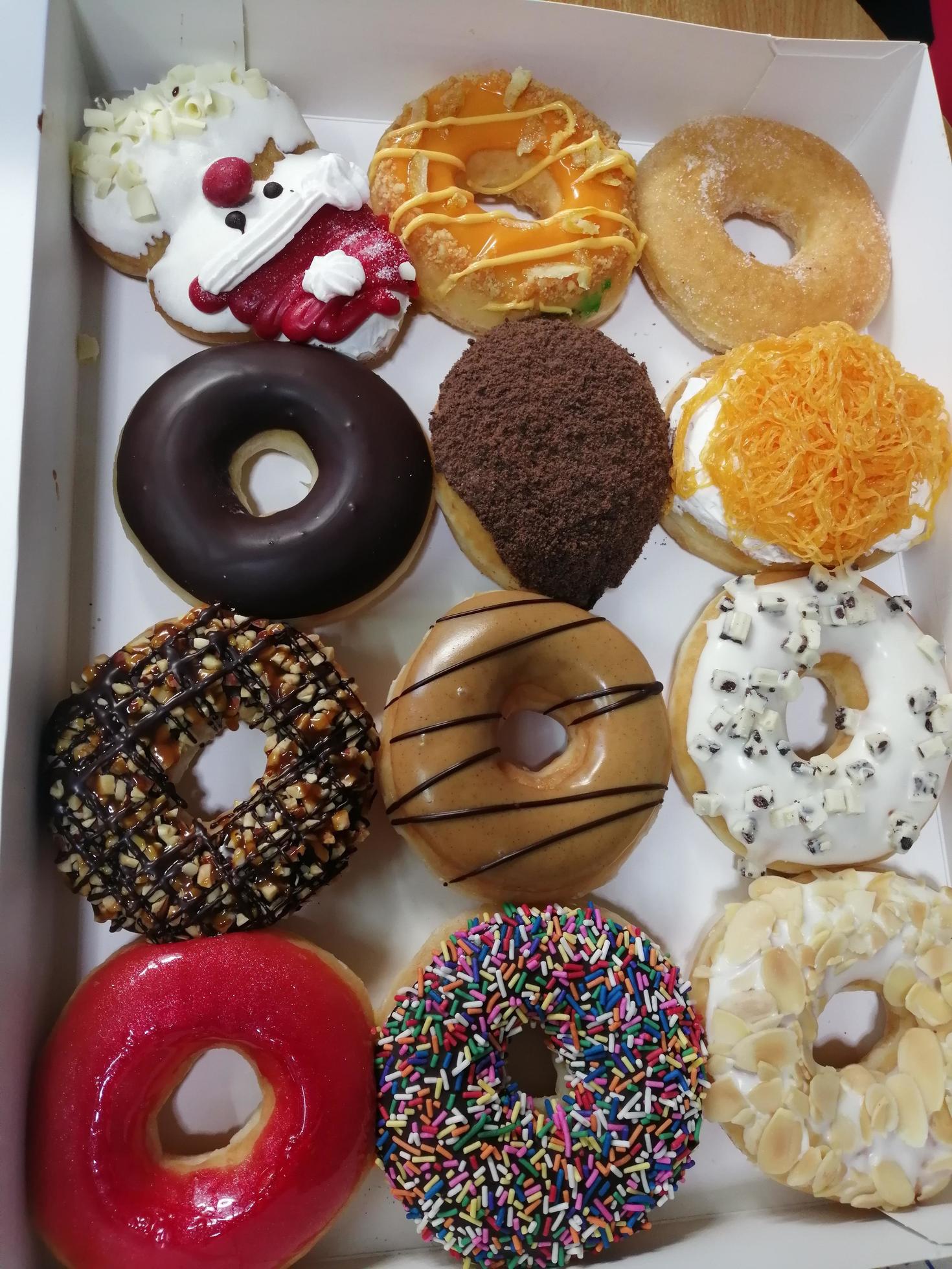 donuts sweets food colorful box Stock Free