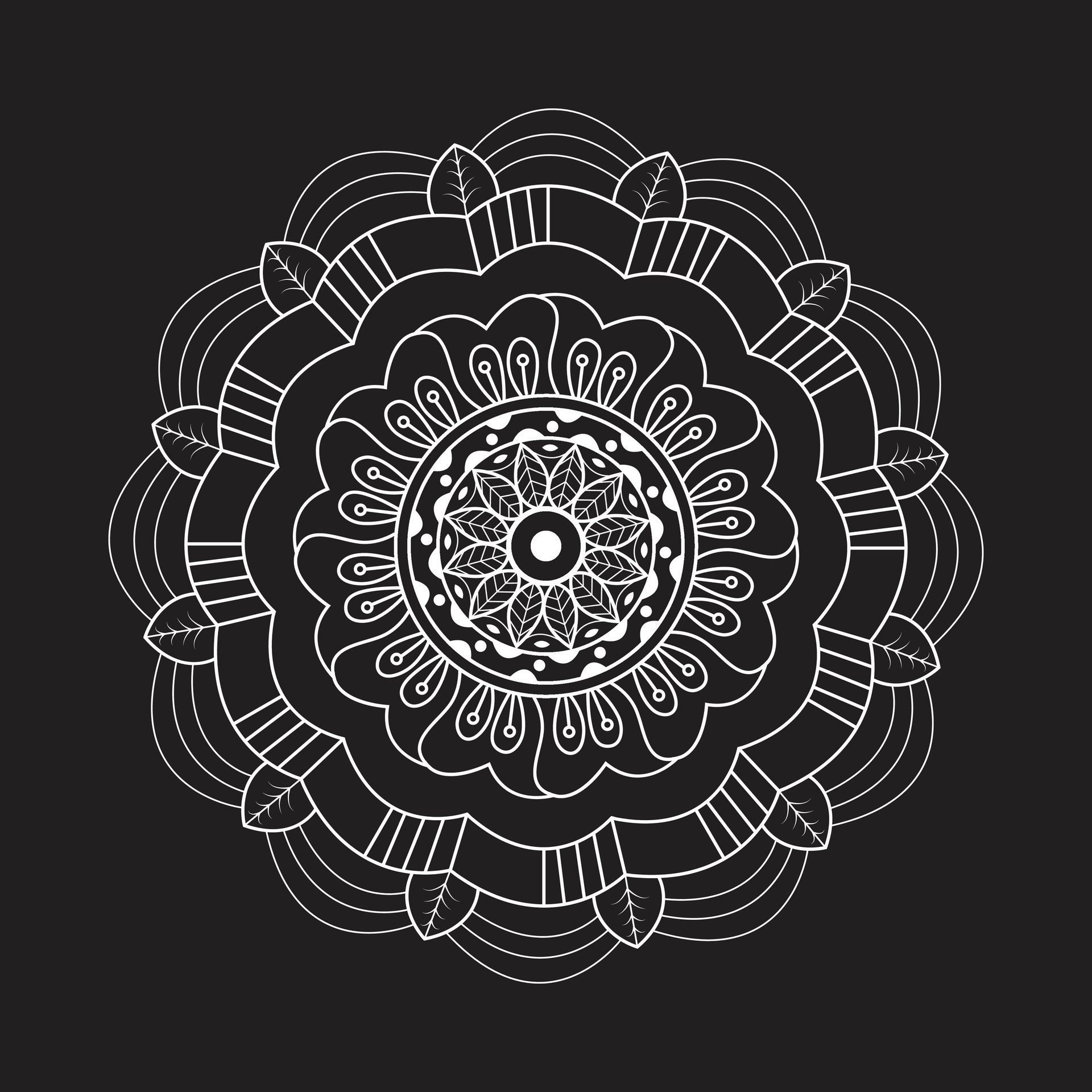 Simple creative circle template eps mandala patterns for free download Free Vector