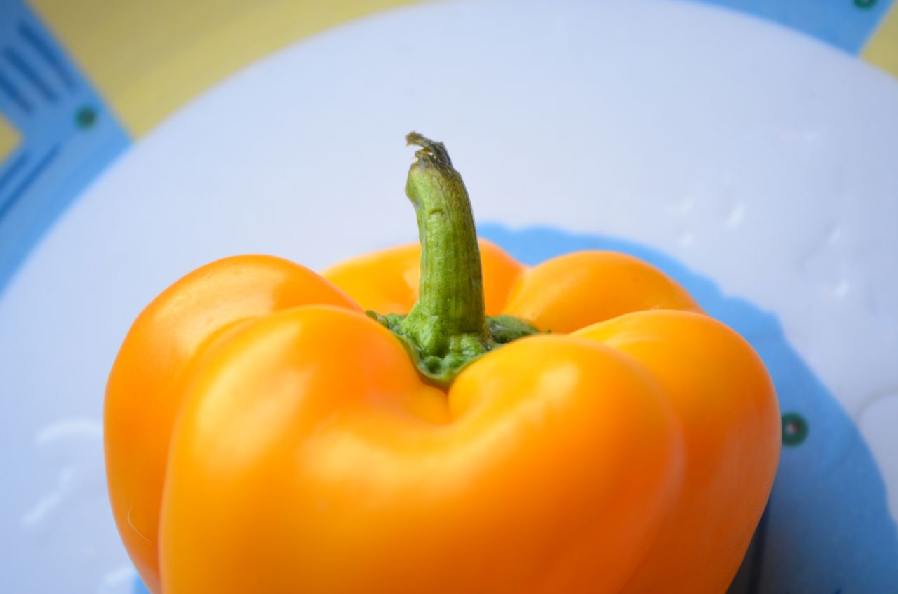 Yellow Bell Pepper Closeup Stock Free