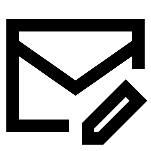 Mail, pencil icon