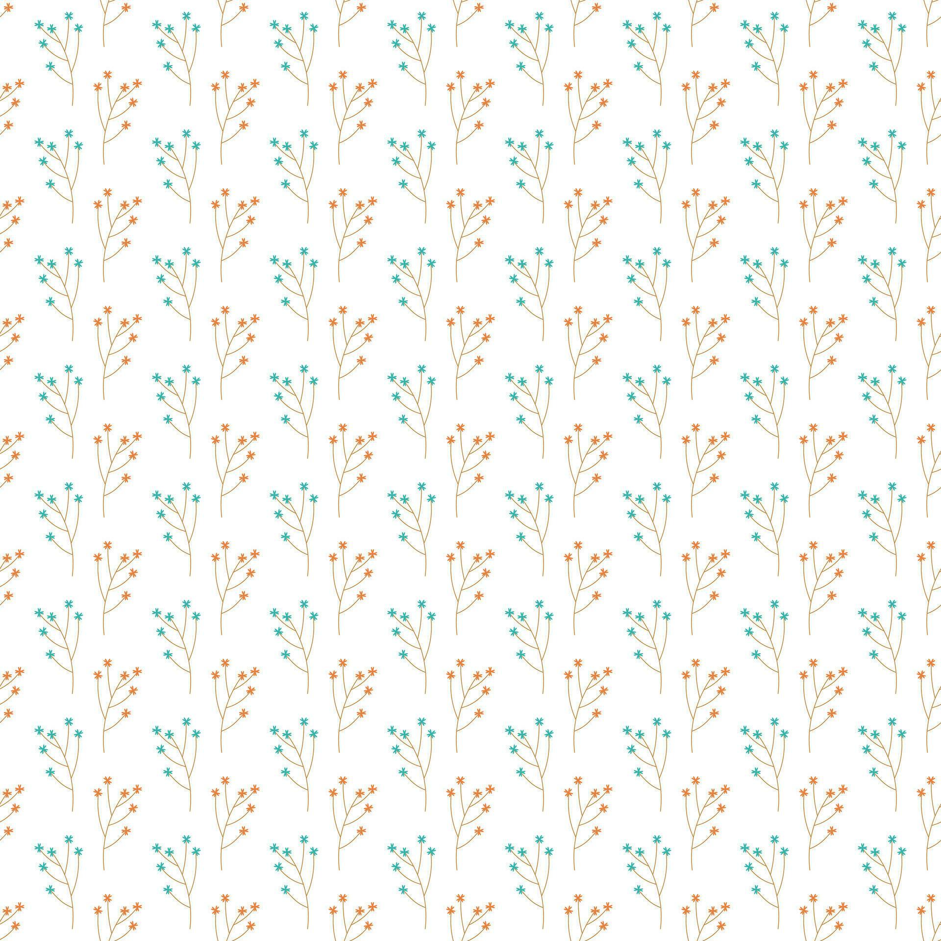 Botanical flower pattern. Seamless nature vector Stock Free