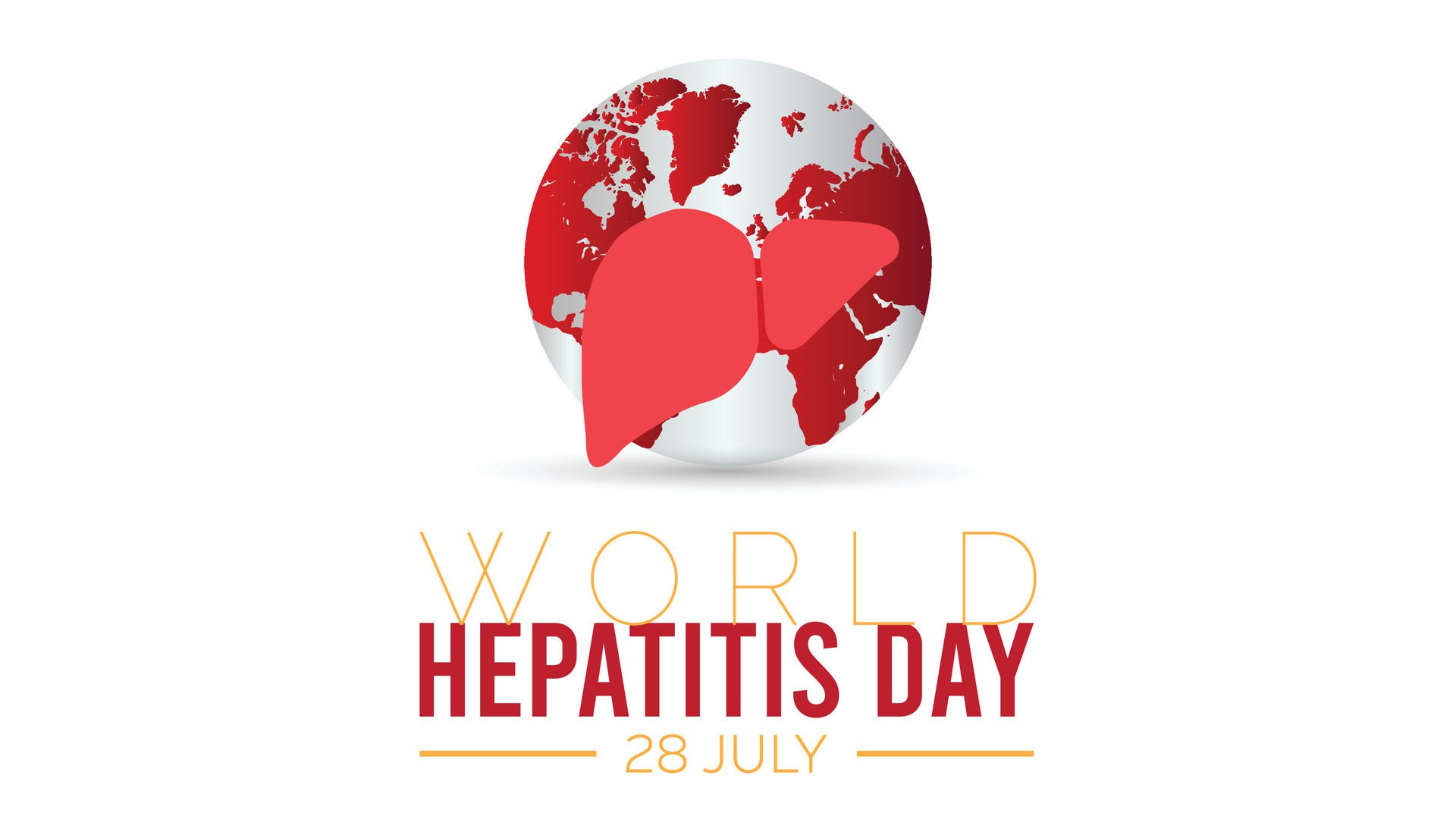 World hepatitis day observed every year in July. Template for background, banner, card, poster with text inscription. Free Vector