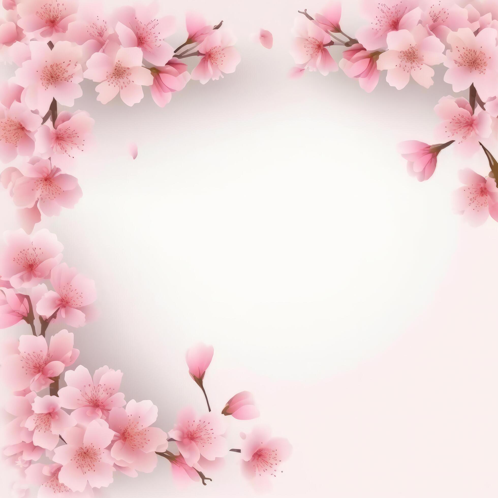 Sakura flower background. Illustration Stock Free