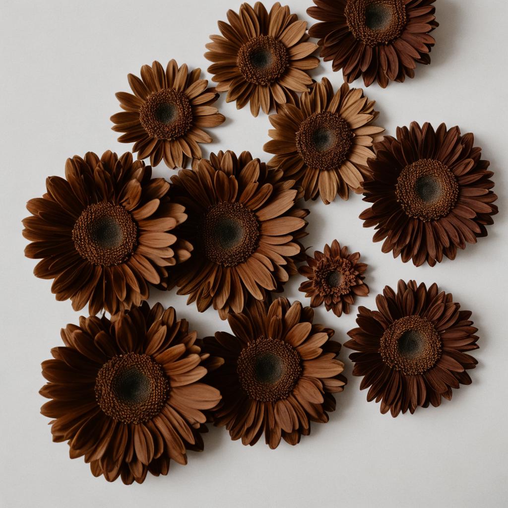 Brown flowers by @wild_art84 by @ai_generated