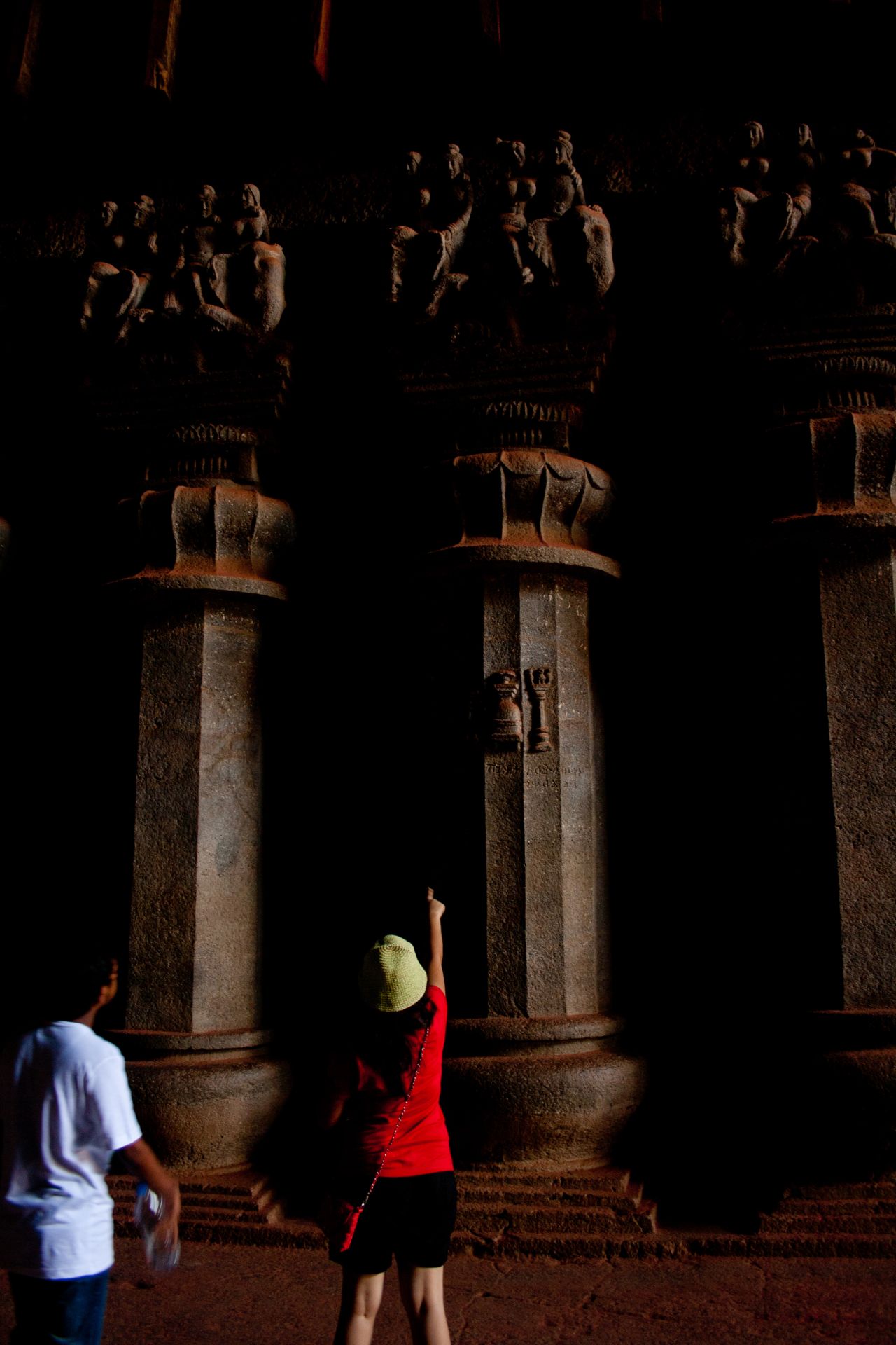 Tourist In Caves Stock Free