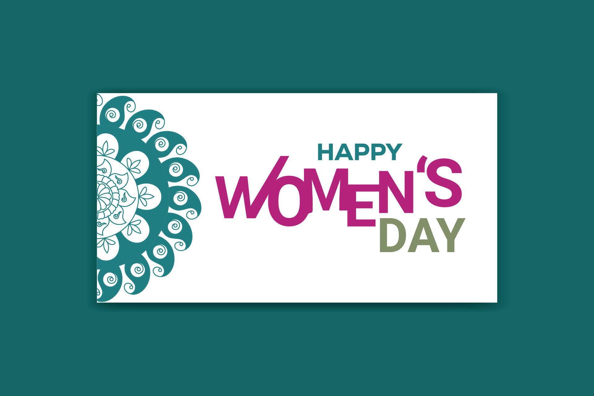 women’s day social media flower design template Stock Free