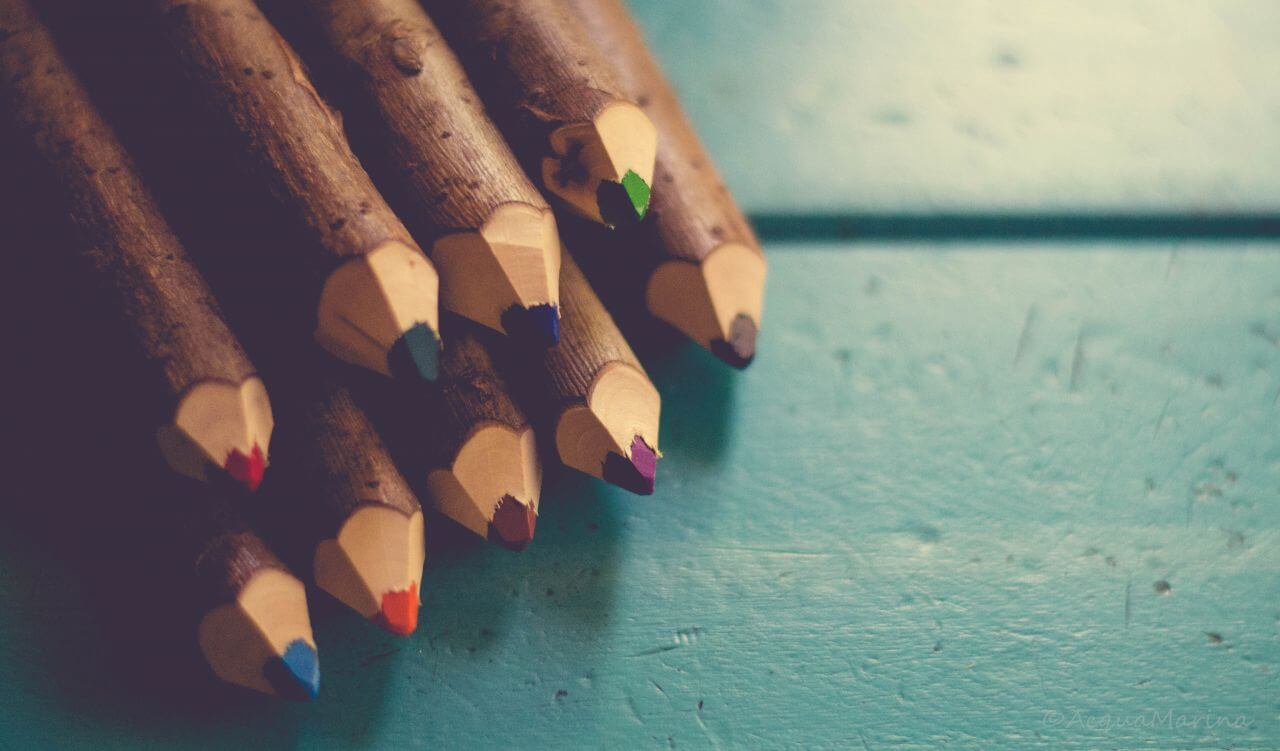 Wooden Color Pencils Stock Free