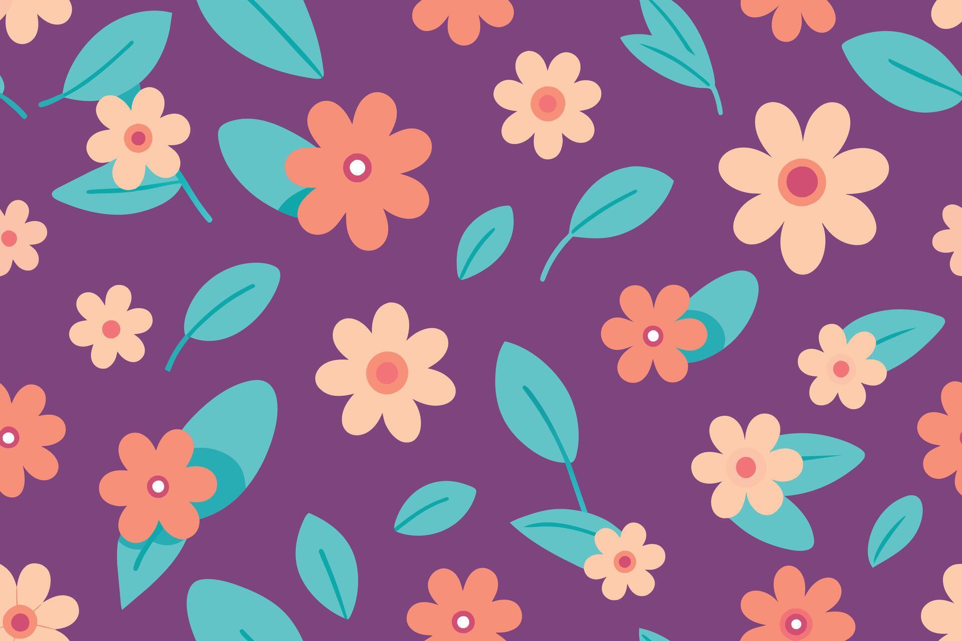 Seamless Pattern Elements Flower Ditsy Stock Free