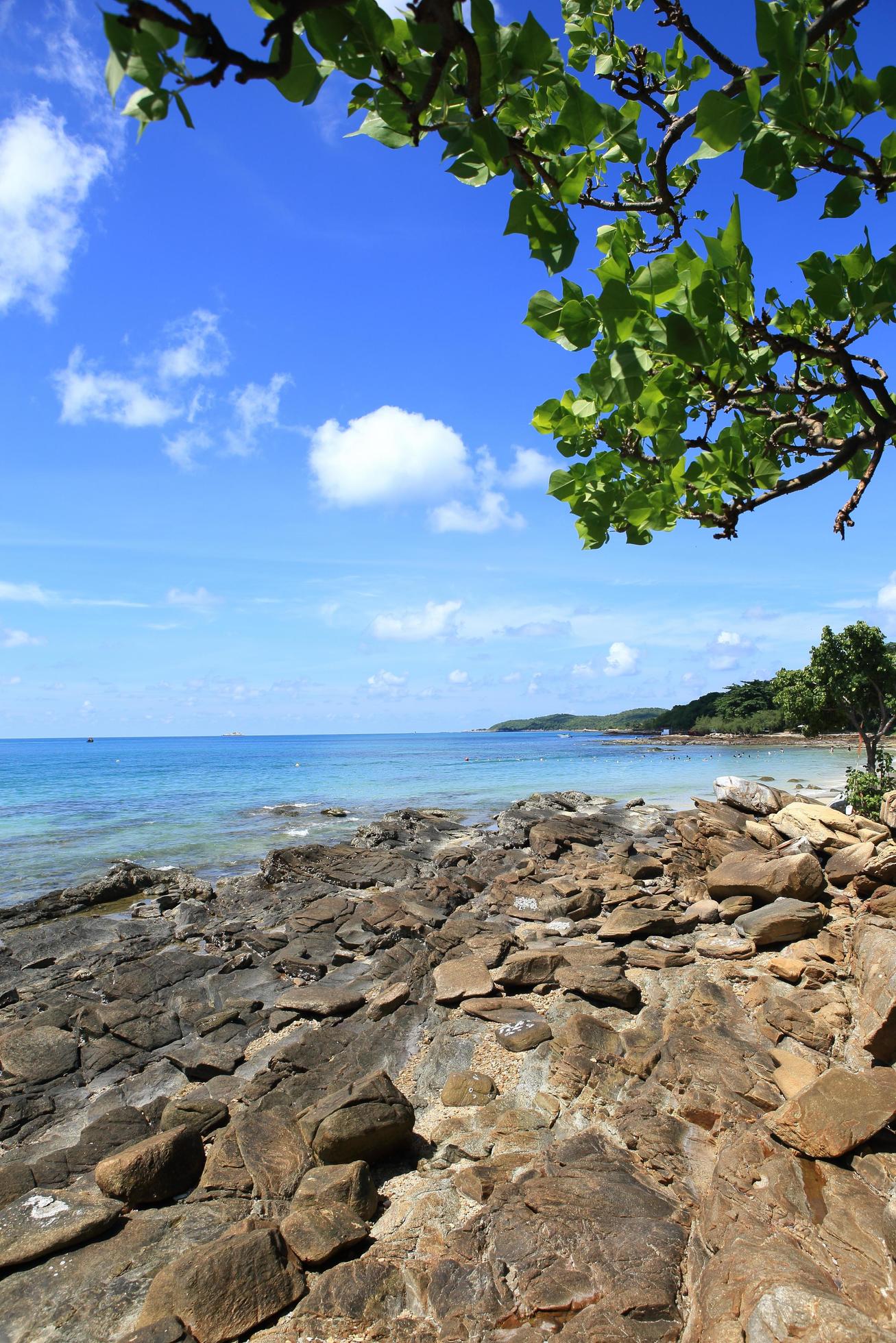 Beautiful sea landscape. Koh Samet island in Thailand Stock Free