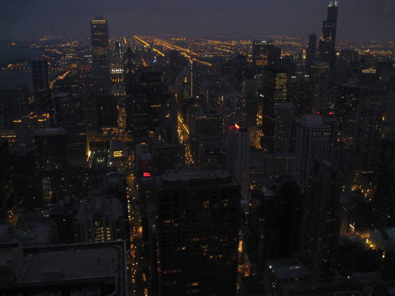 Chicago City At Night Stock Free