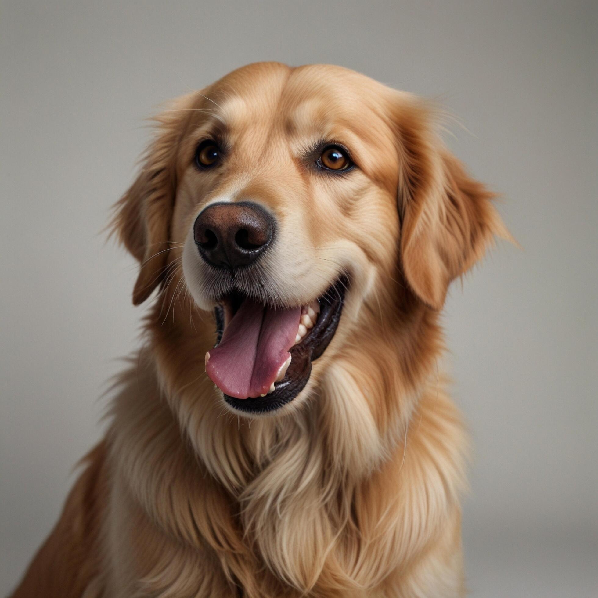 Golden Retriever Goldie Dog Pet white background Stock Free